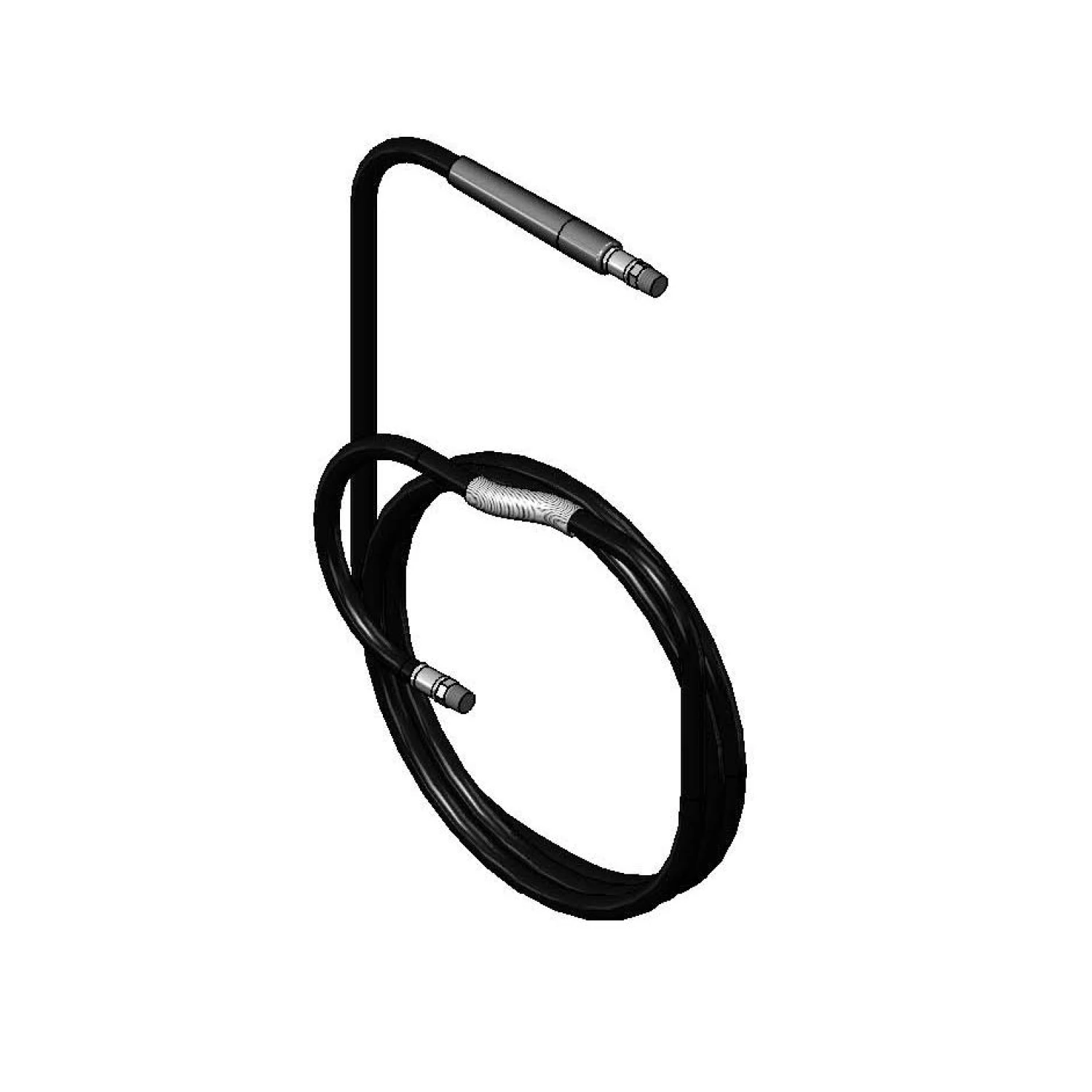 T&S Brass 3/8" x 35' Equip Hose, Black, Medium Pressure REF: EQUIP 5HR-232 HOSE REELS