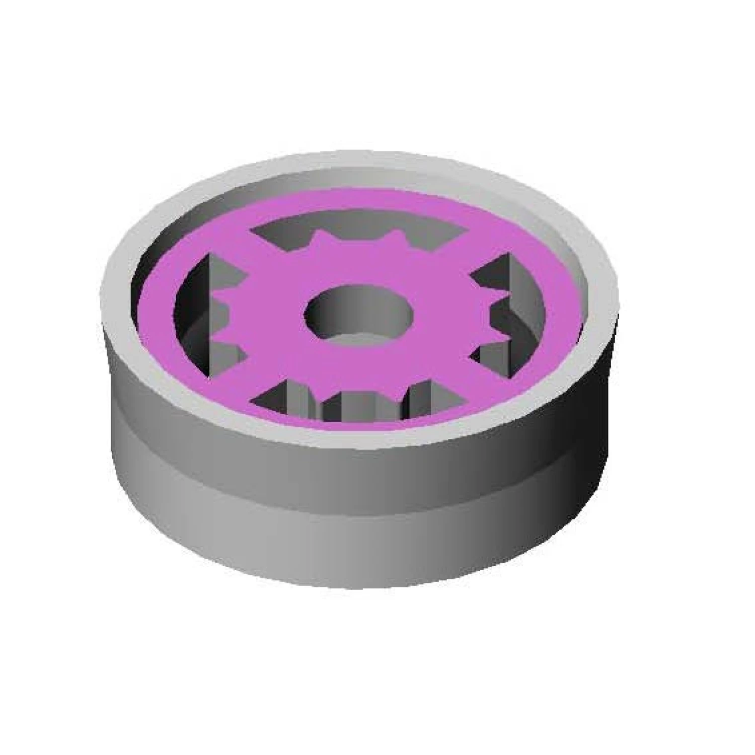 T&S Brass Flow Control Disc, 1.2 GPM, Pink Insert