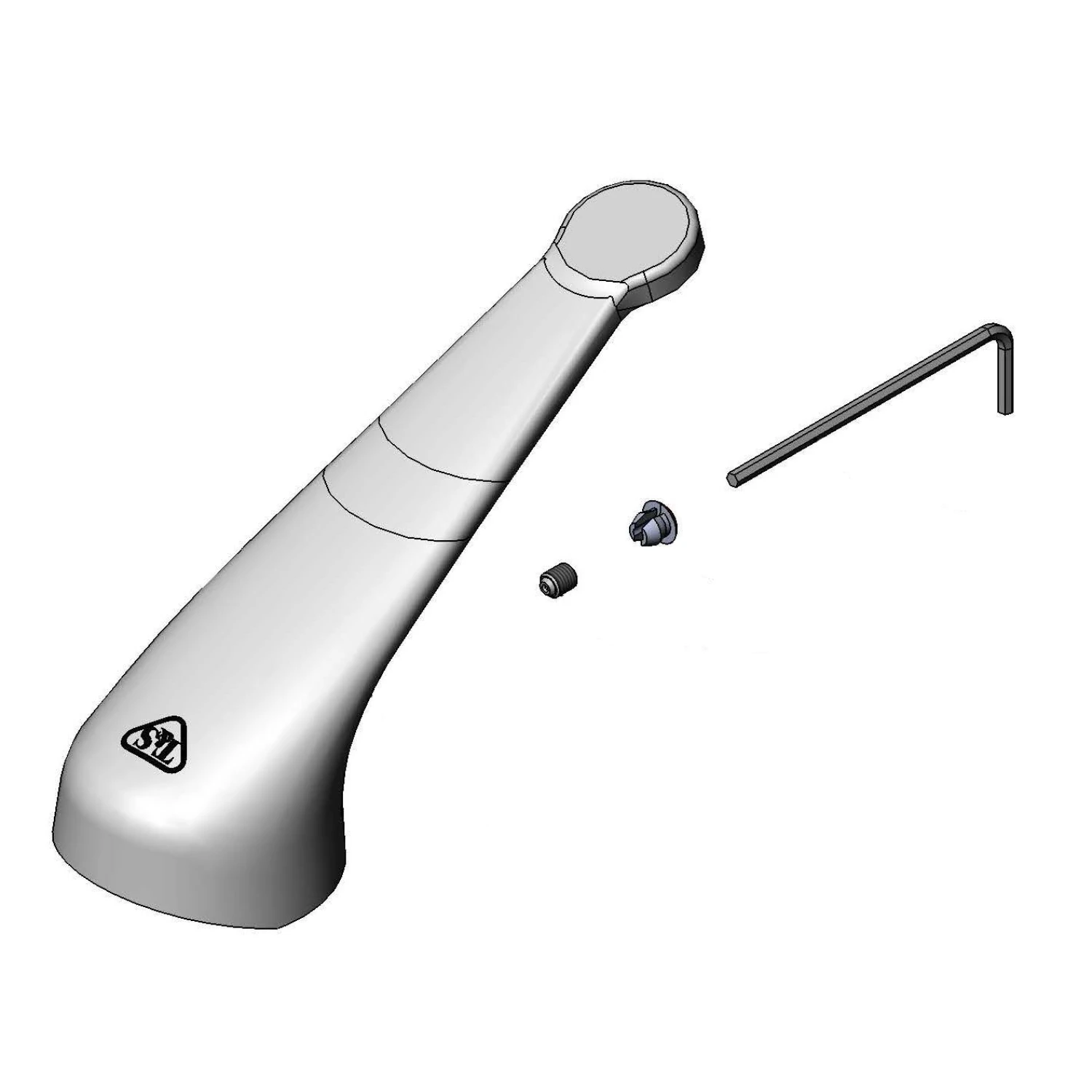 T&S Brass Single Lever "Long" Handle & Screw