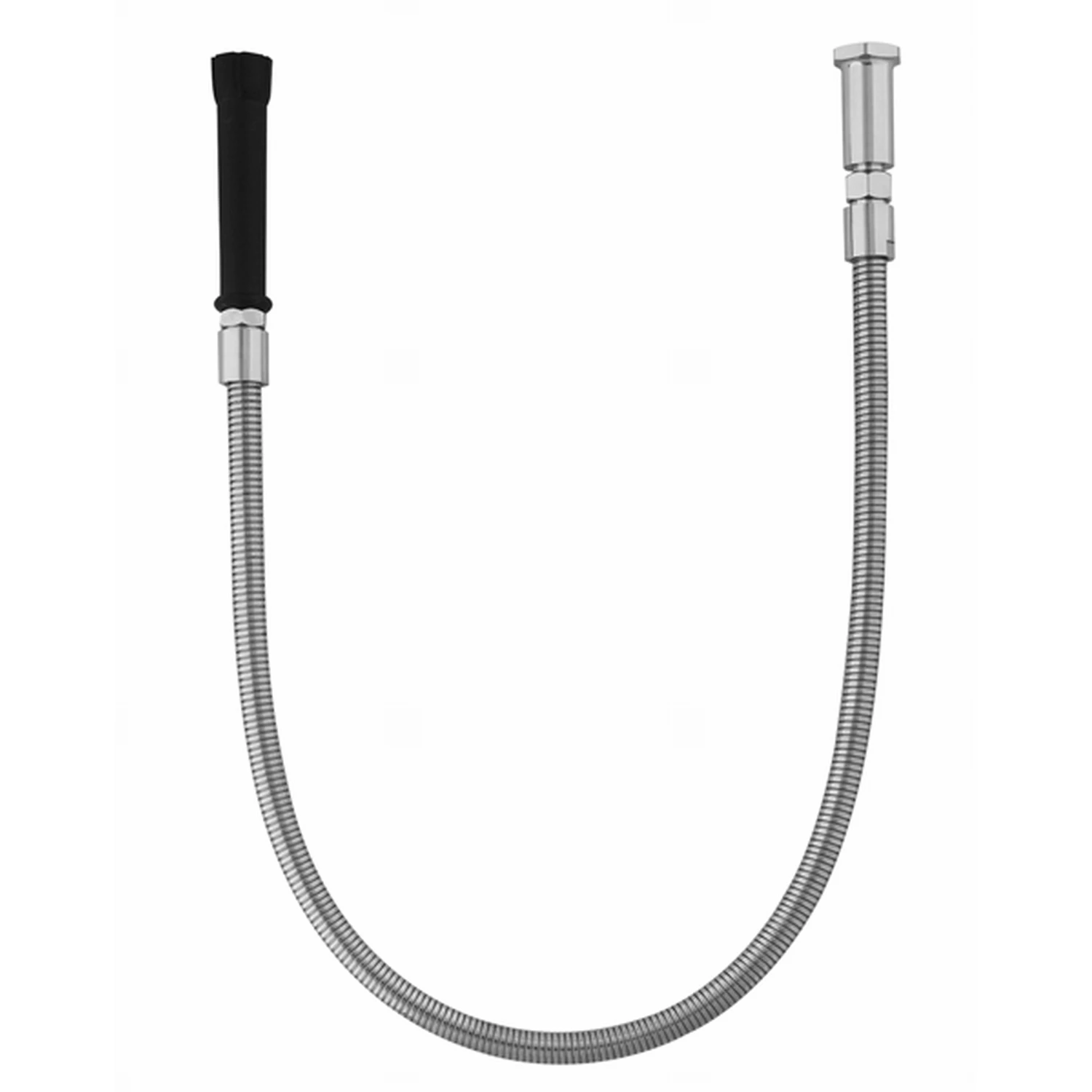 T&S Brass Hose, 68" Flex Stainless Steel, Black Handle equip