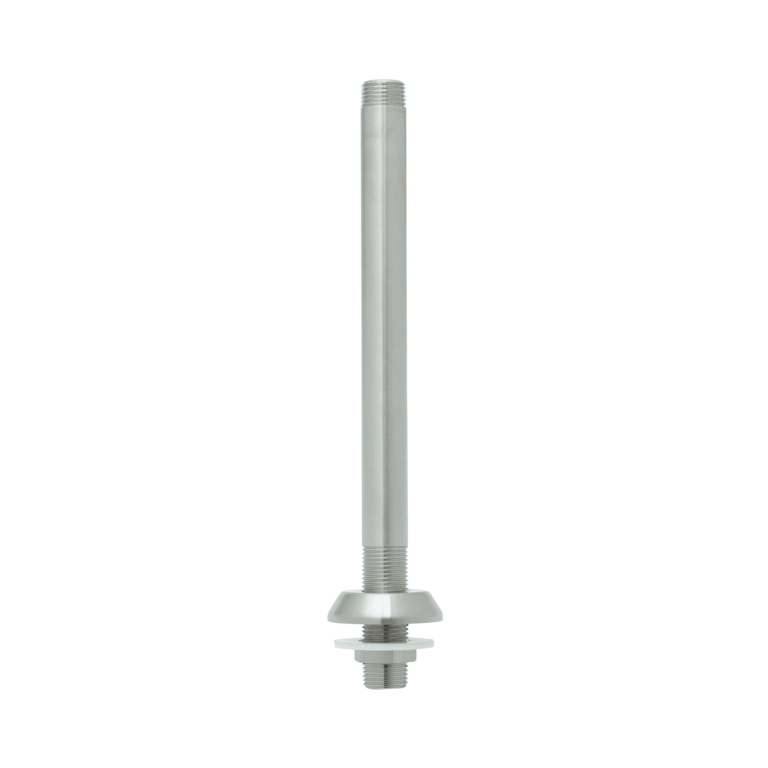 T&S Brass Stainless Steel Glass Filler Pedestal with 1/2" NPT Male Inlet and Adjustable Stainless Steel Flange