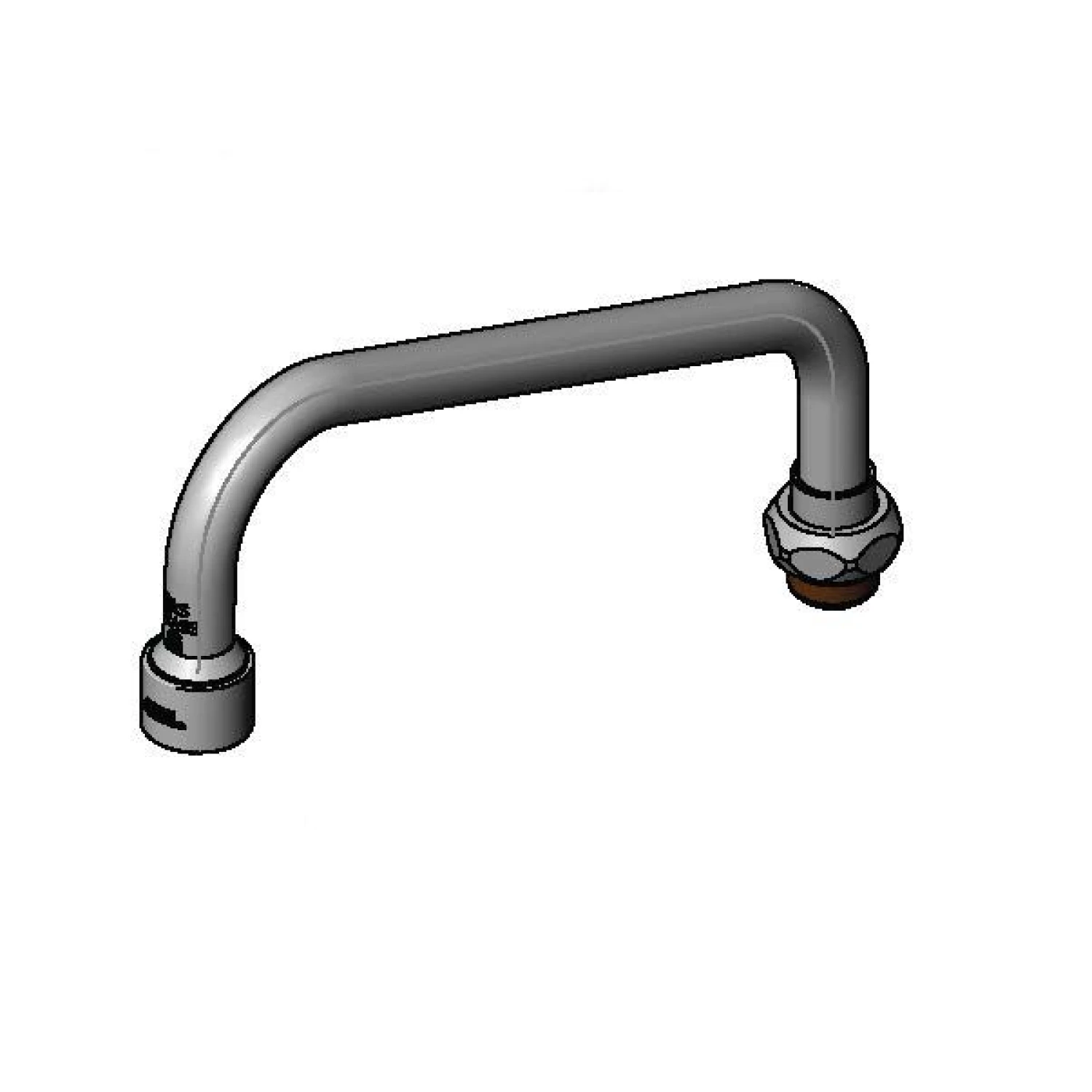 T&S Brass 8" Swing Nozzle w/ 1.5 GPM VR Aerator
