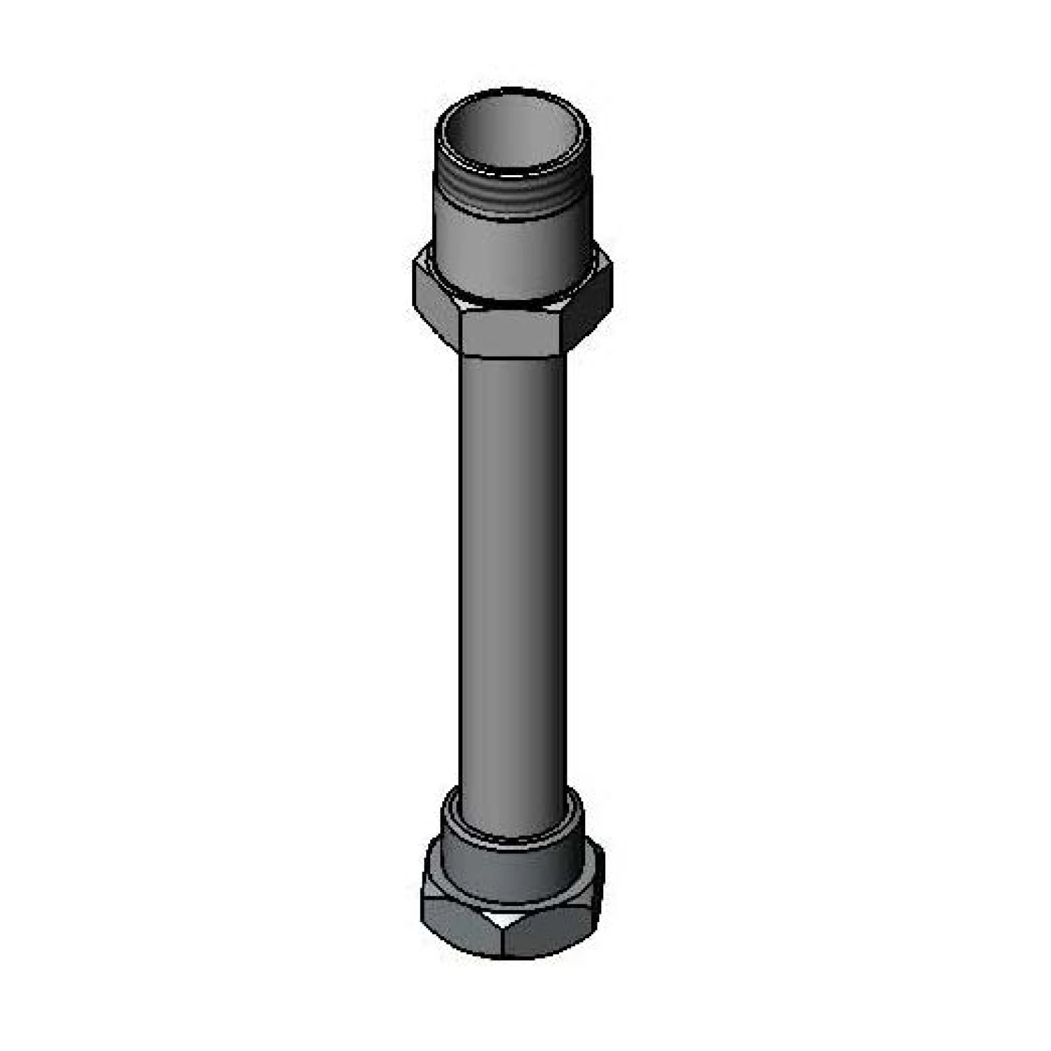 T&S Brass Big-Flo Straight Swivel Extension, 7-3/8" Height
