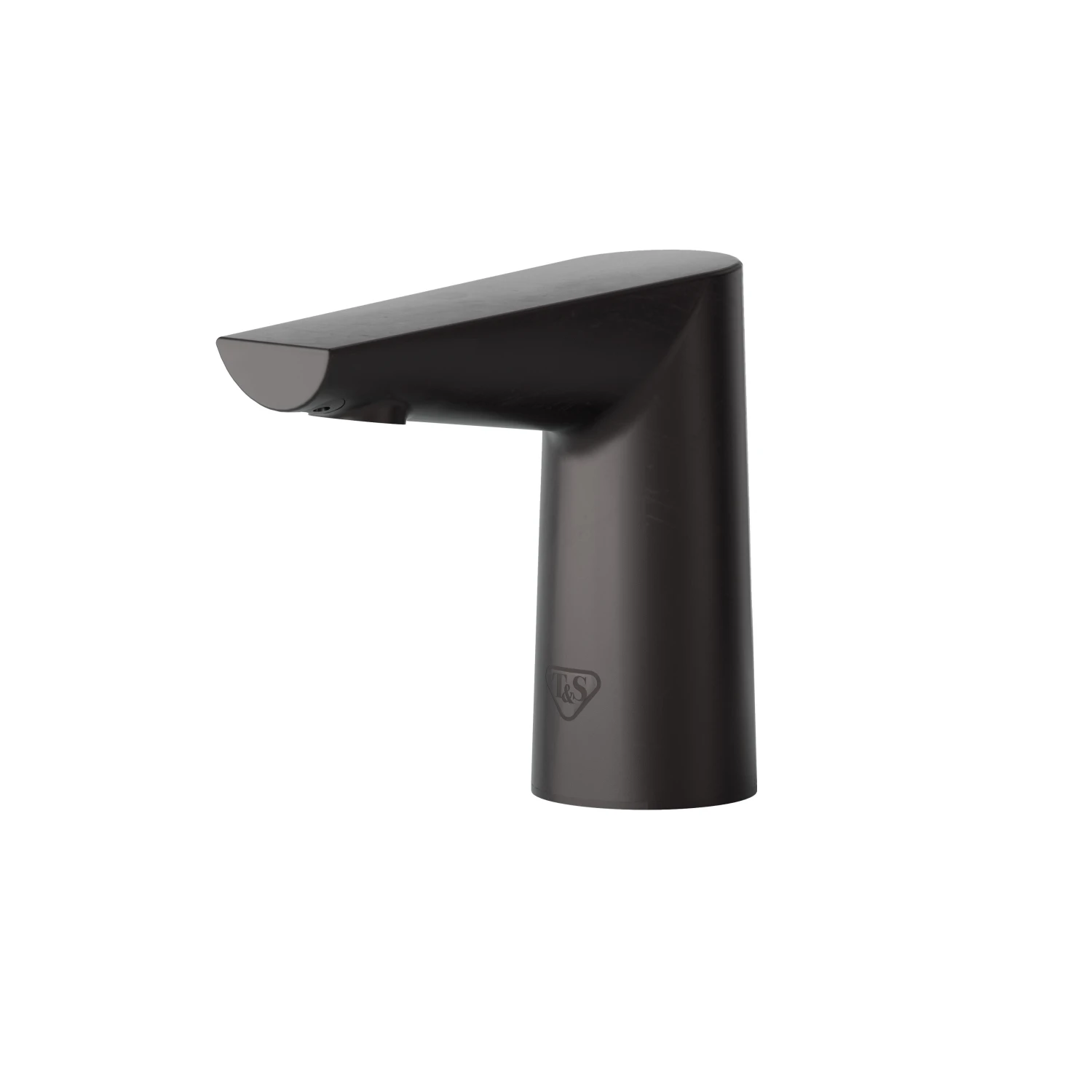 T&S Brass WaveCrest Lavatory Sensor Faucet, Matte Black, 0.5 GPM / 1.9 LPM VR Concealed Spray Device, Low Flow Hydrogenerator, Bluetooth Enabled