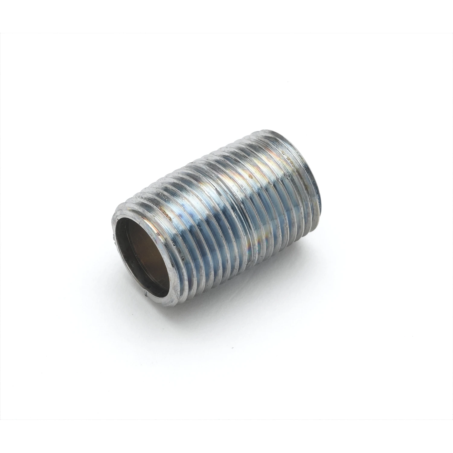 T&S Brass 3/8" NPT Close Nipple (Chrome Plated)