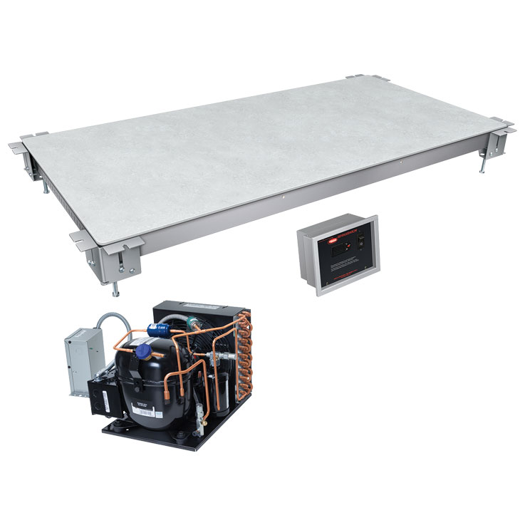 Hatco Remote Cold Built-In Flush Top Simulated Stone Shelf