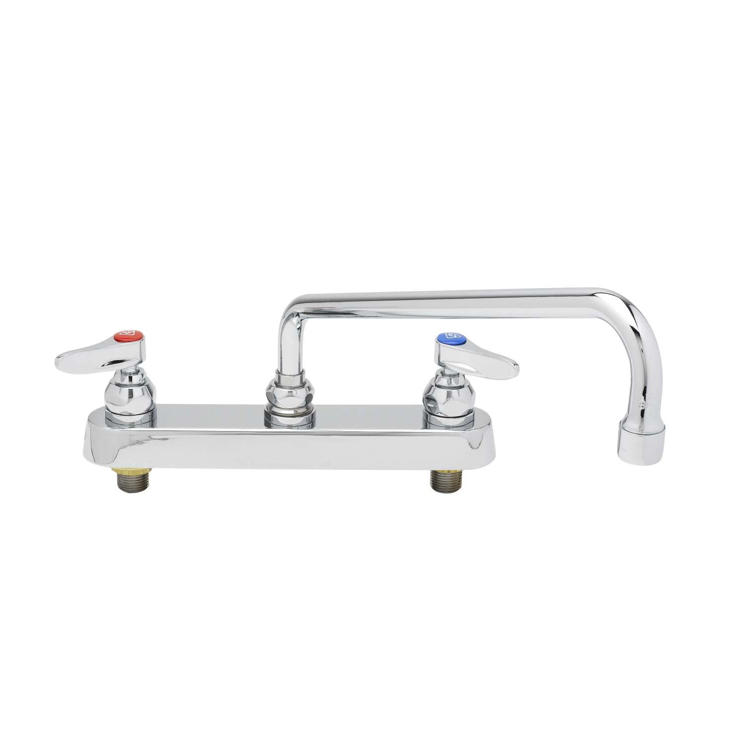 T&S Brass Workboard Faucet, 8" Deck Mount, 14" Swing Nozzle with 2.2 GPM Aerator