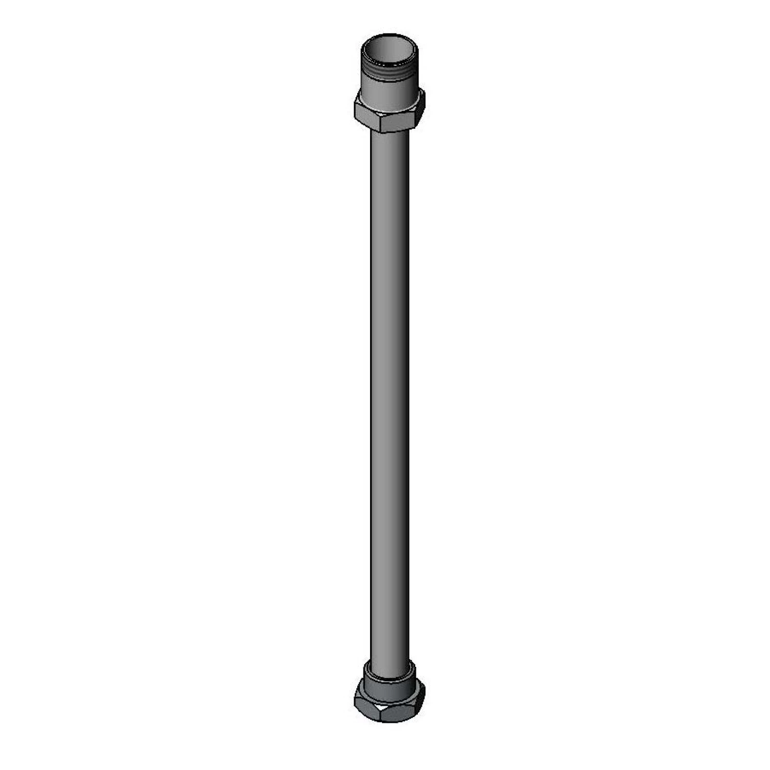 T&S Brass Big-Flo Straight Swivel Extension, 17-3/8" Height