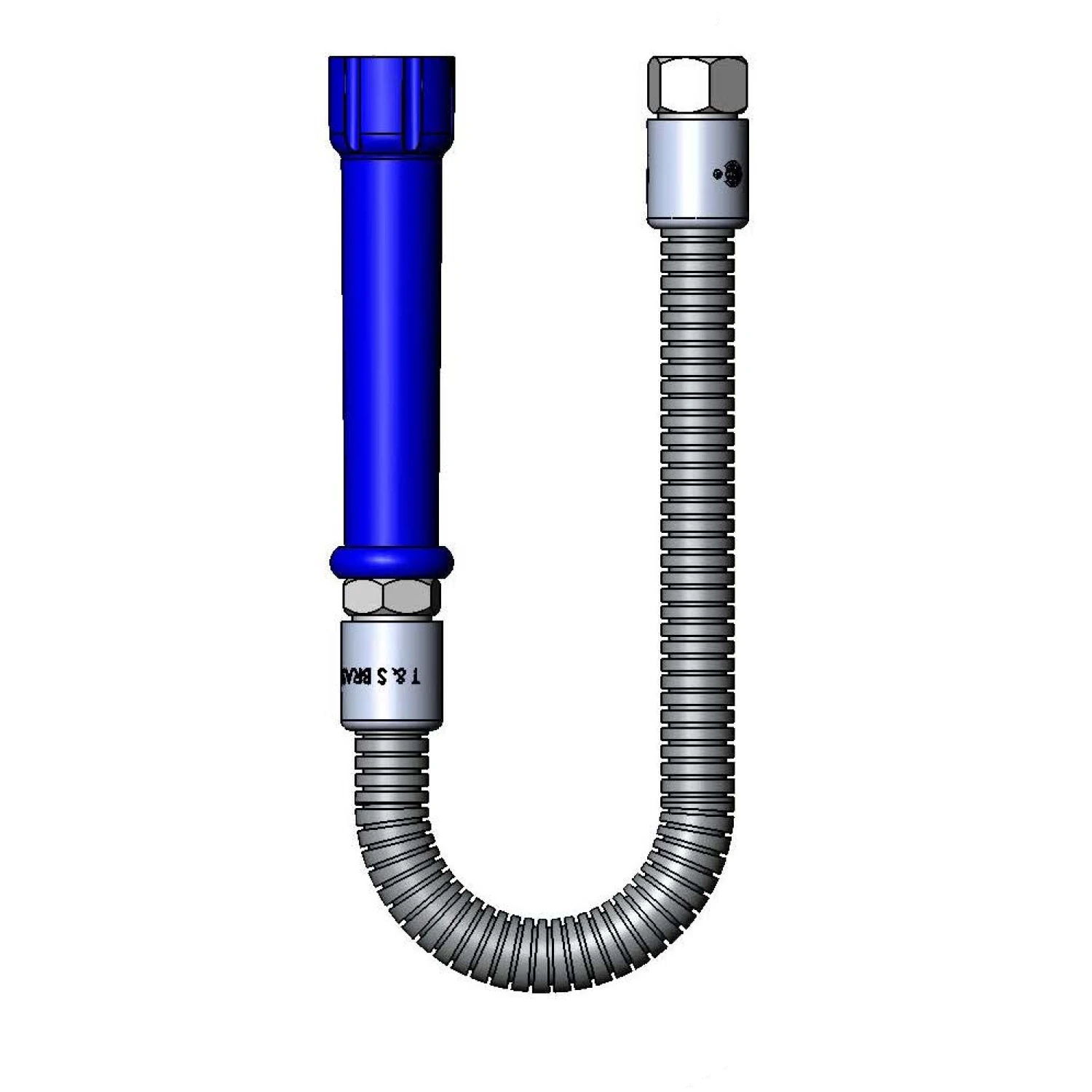 T&S Brass Hose ASM, 20" Long, Blue