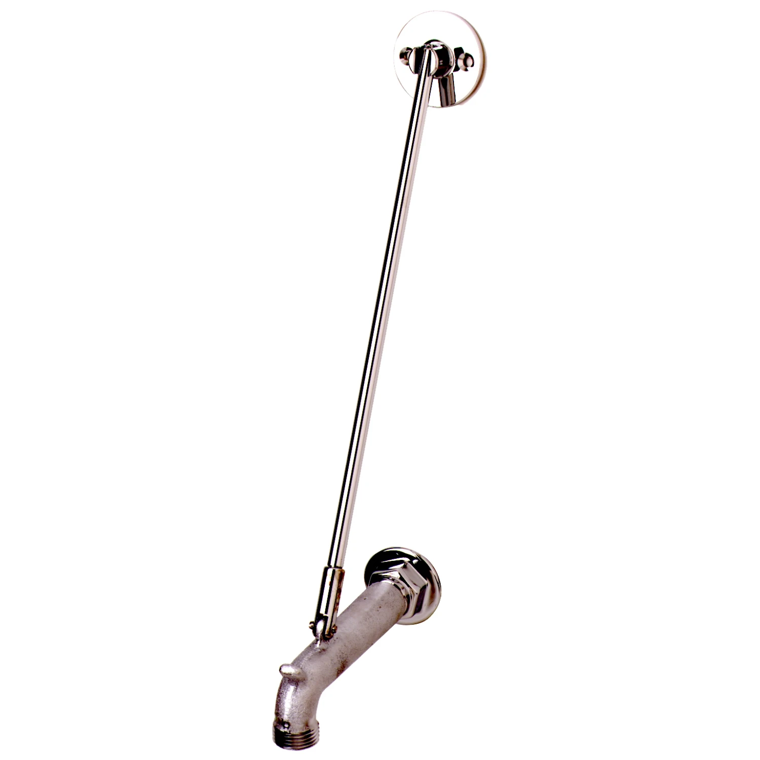 T&S Brass Service Sink Outlet, Wall Mount, Wall Brace, 3/4" Garden Hose Outlet, Polished Chrome