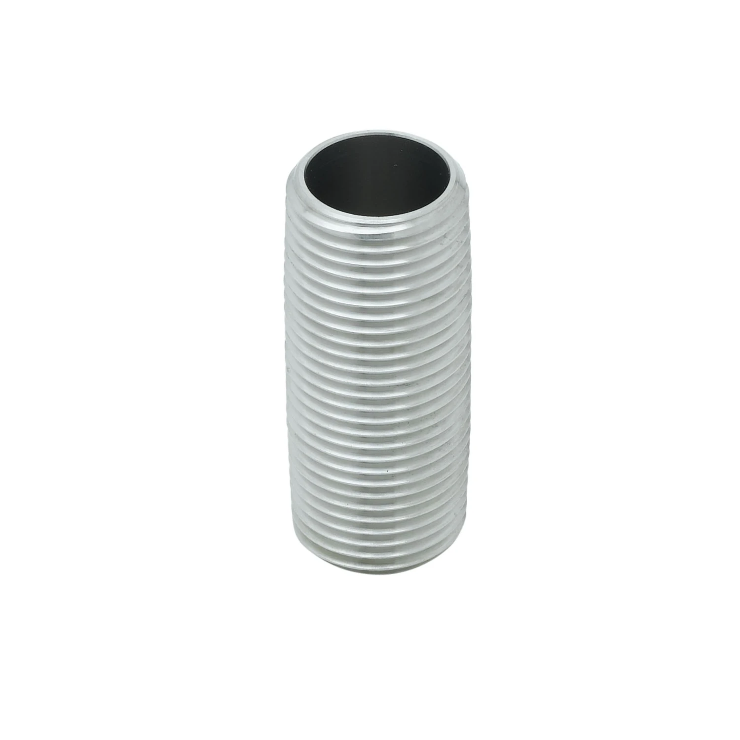 T&S Brass Stainless Steel Supply Nipple, 1/2" x 2" Long, 1/2" NPT/NPSL x 2" Long