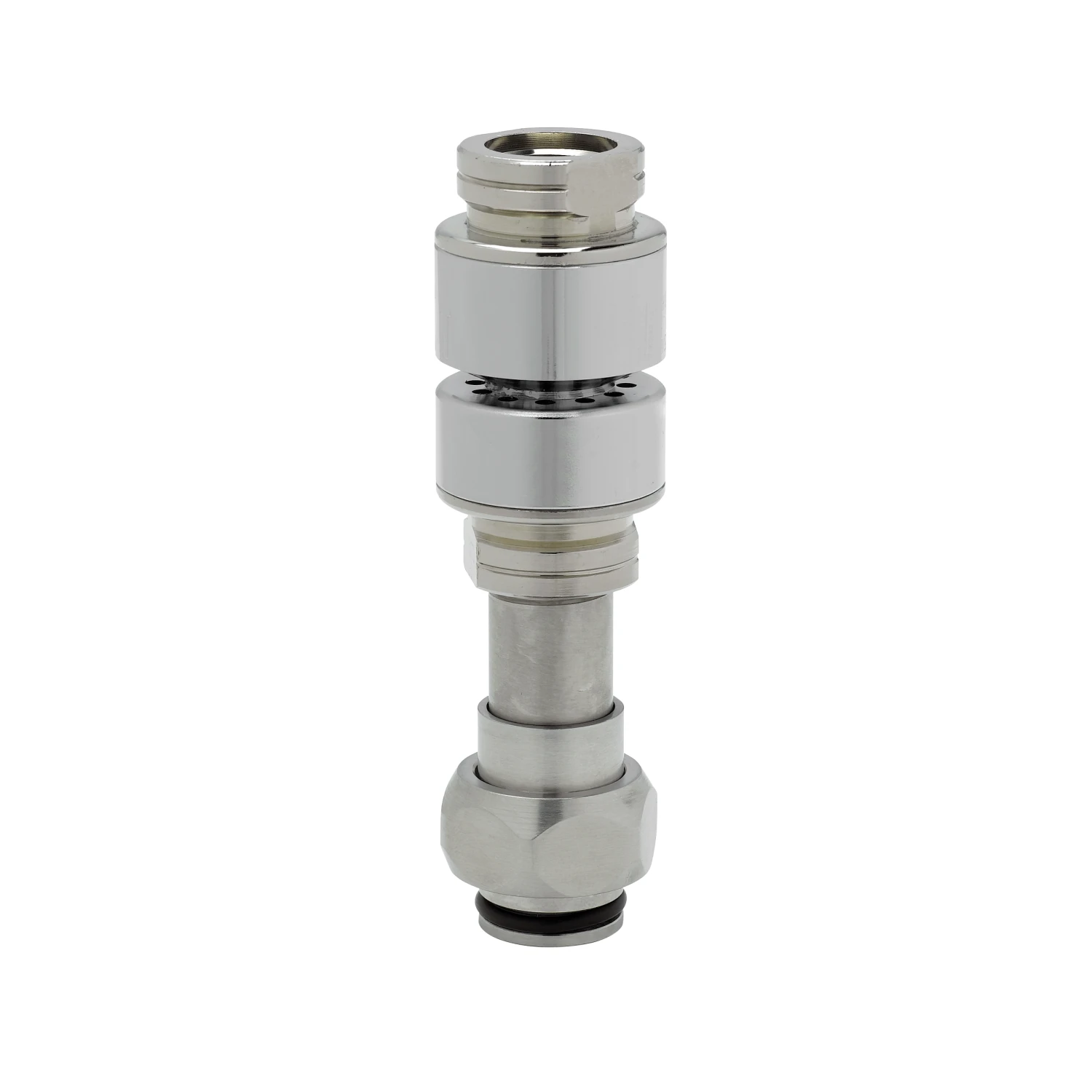 T&S Brass EverSteel Stainless Steel Vacuum Breaker, Dual Check Valve w/ Intermediate Vent, Rated for Continuous Pressure, Chrome-Plated Brass VB w/ EasyInstall Fittings, 3/8" NPT Female Outlet (Not Rated for DI/RO Water)