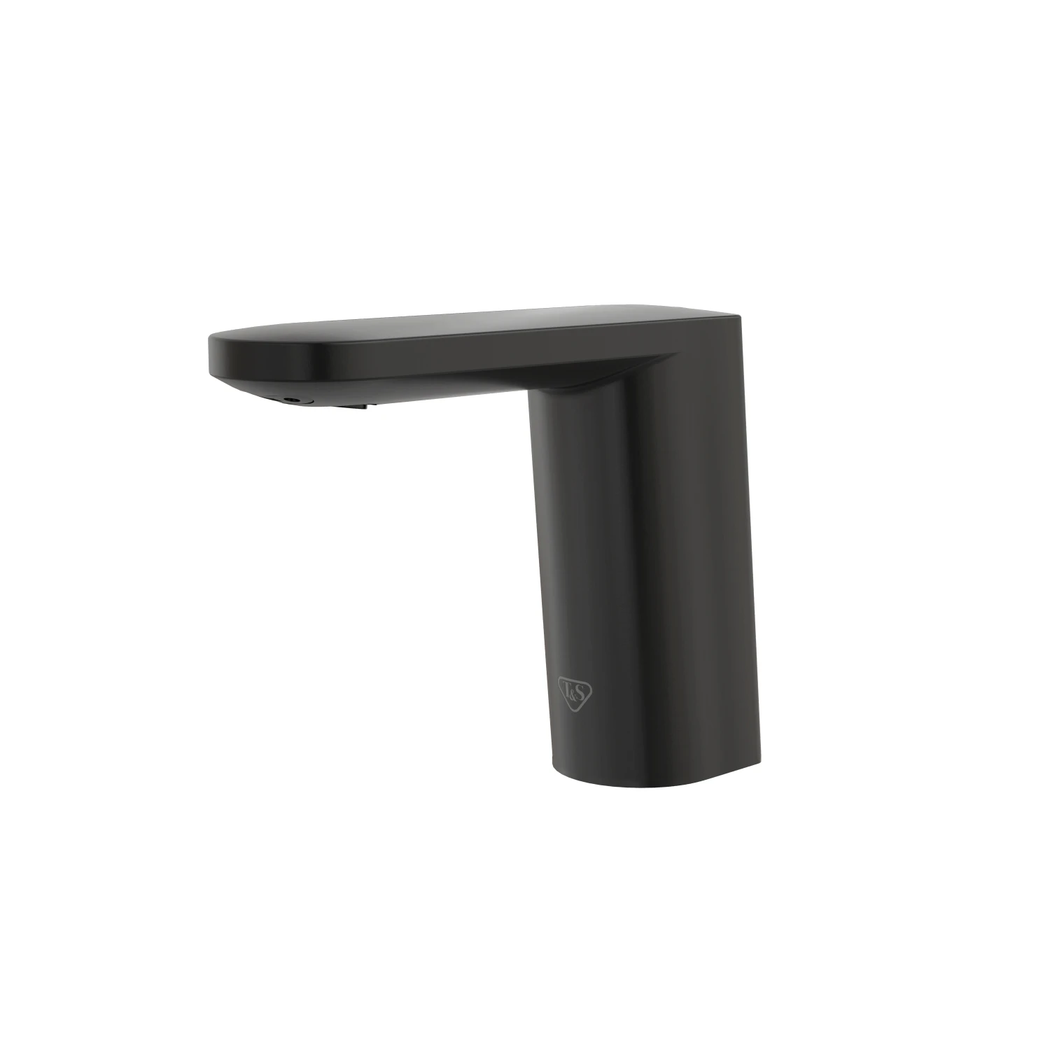 T&S Brass WaveCrest Stafford Electronic Sensor Faucet, Single Hole Deck Mount, Matte Black, 0.5 GPM / 1.9 LPM VR Concealed Spray Device