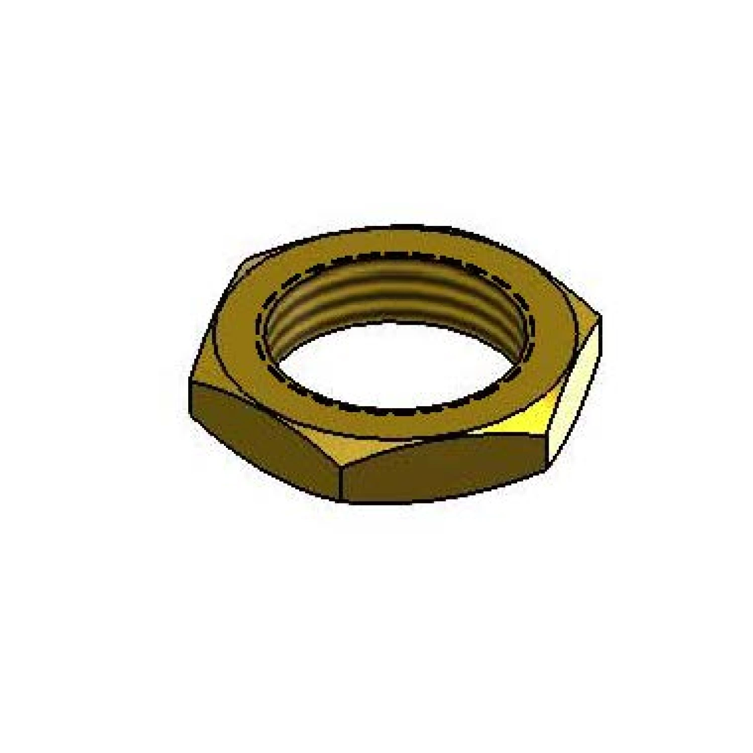 T&S Brass B-0113 Shank Lock Nut