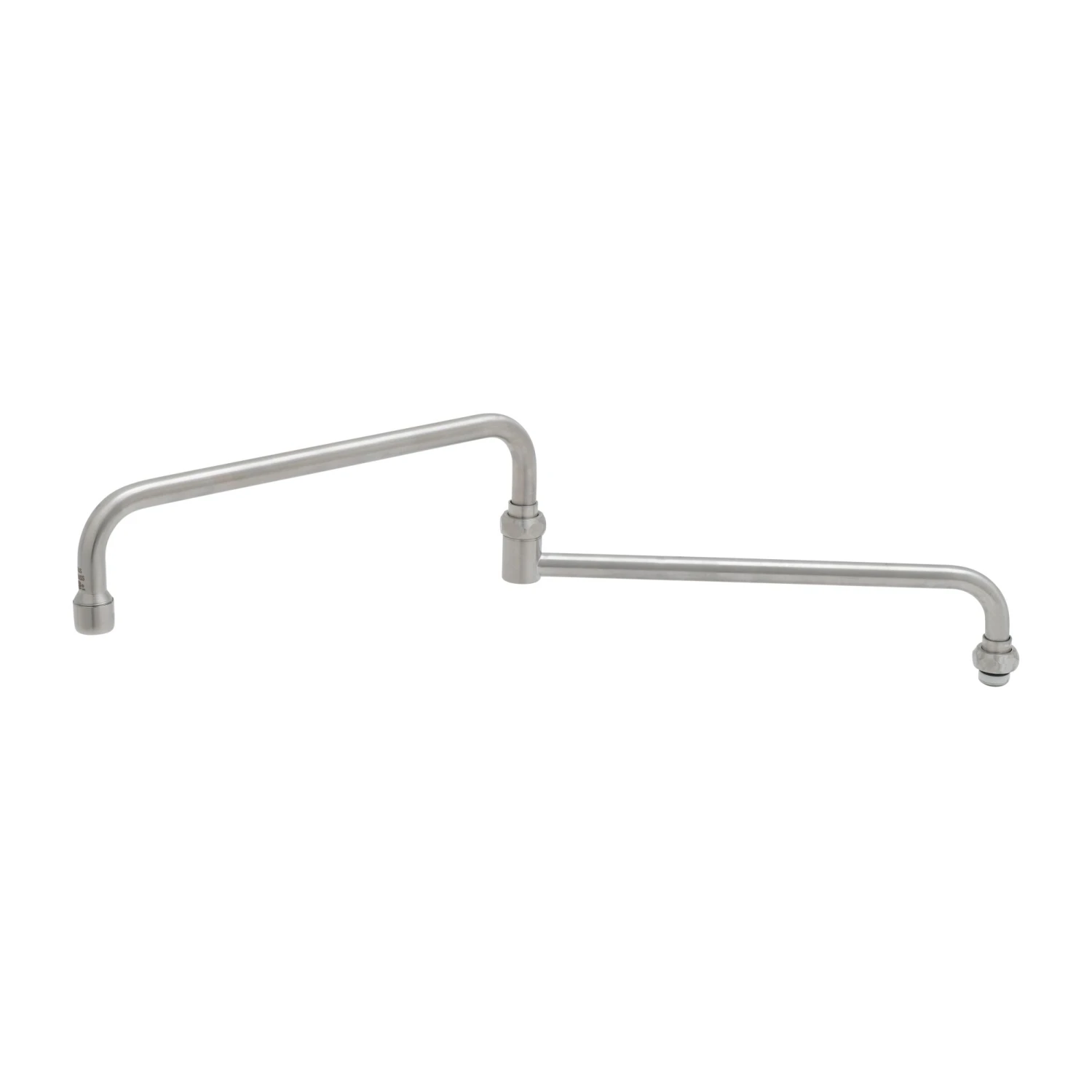 T&S Brass EverSteel Stainless Steel Double Joint Swing Nozzle, 12" Back Section, 12" Front Section, 24" Overall Length