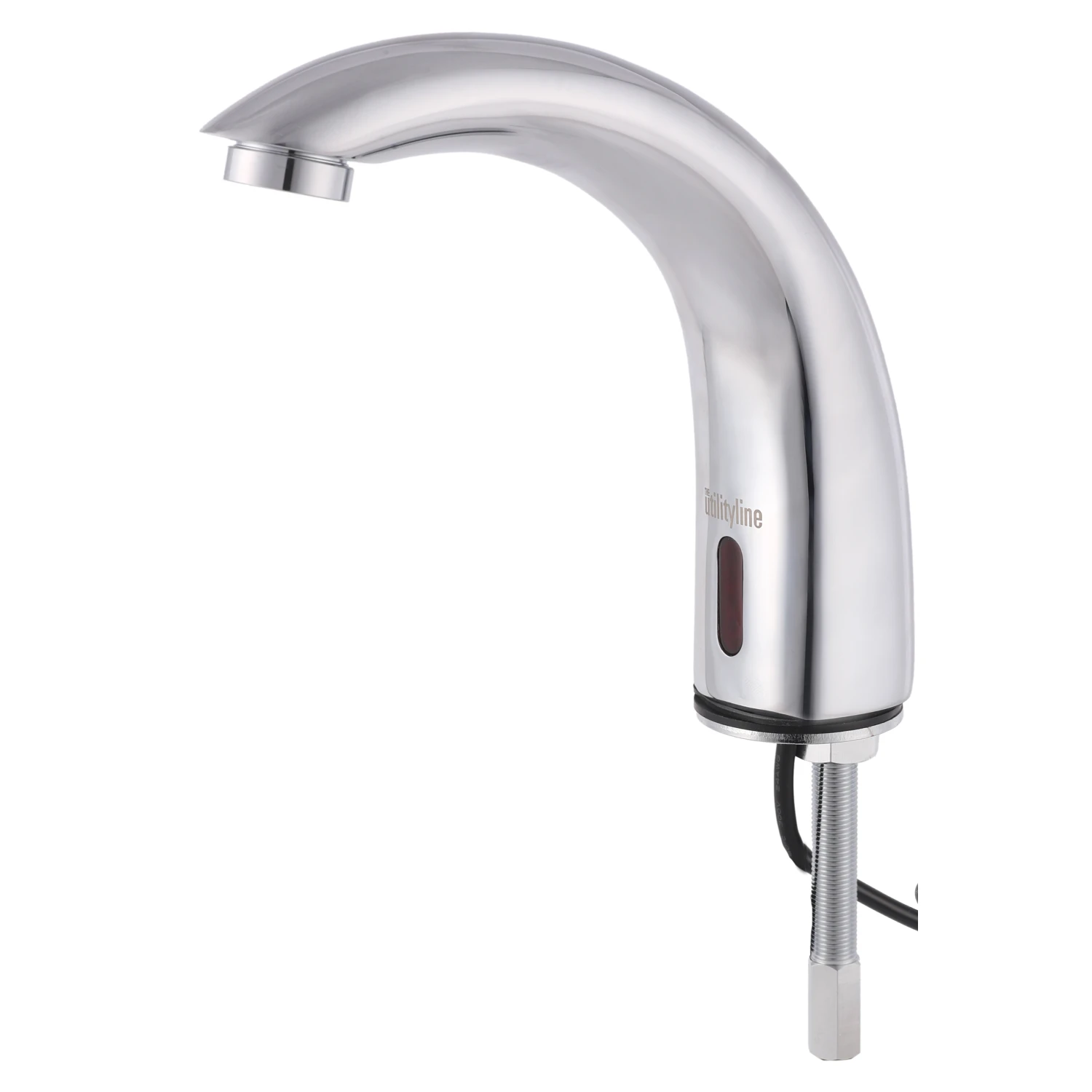 T&S Brass Sensor Faucet, Cast Spout, VR 0.5 GPM Spray Device, Mixing Valve, G 1/2" Supply Hoses