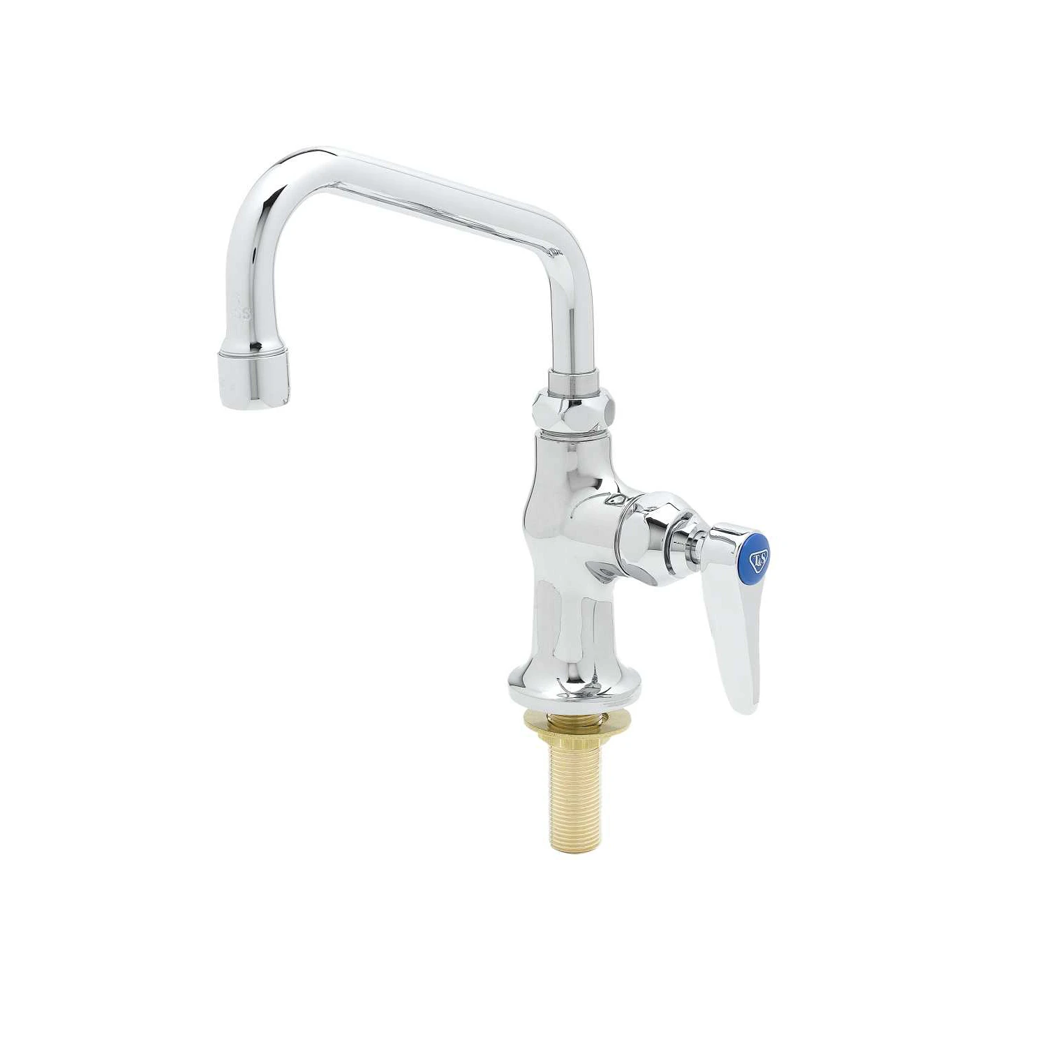 T&S Brass Single Pantry Faucet, Single Hole Base, Deck Mount, 6" Swing Nozzle (059X)