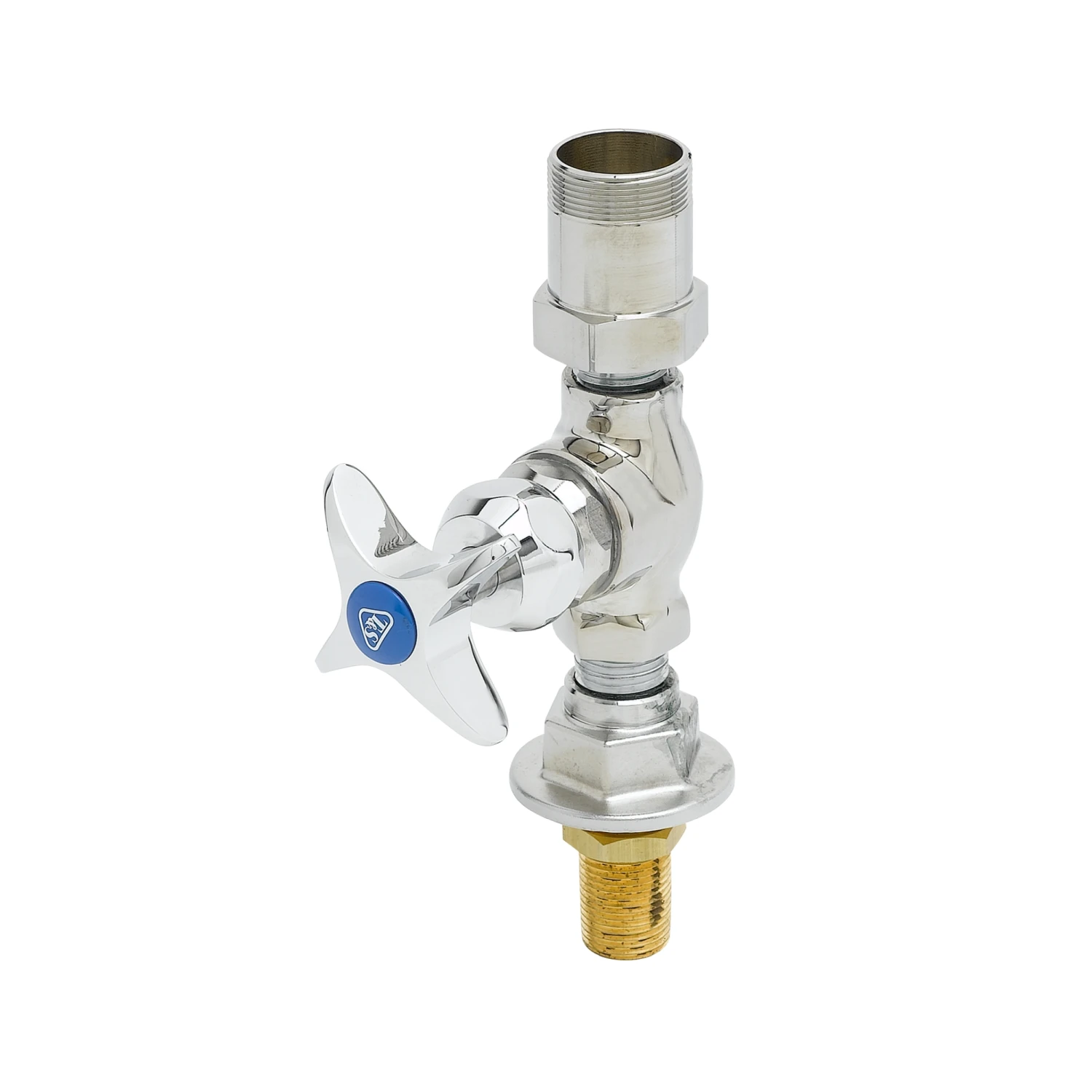 T&S Brass Big-Flo Single Pantry Faucet, Swivel Outlet, Deck Mount, Less Nozzle