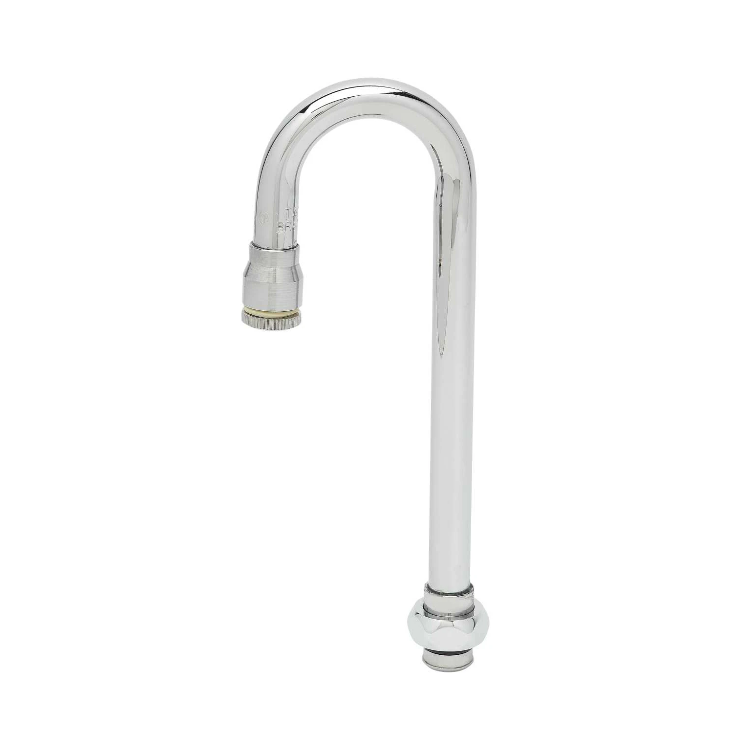 T&S Brass Swivel Gooseneck, 2-5/8" Spread, 9-1/16" Height, 5-9/16" Clearance