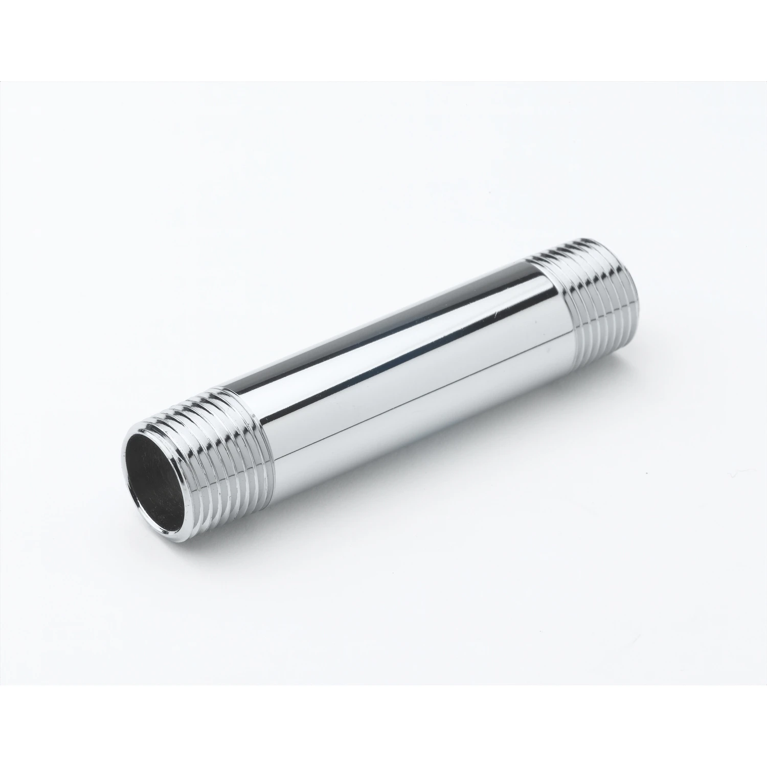 T&S Brass Nipple/Riser, 3/8" NPT x 3" Long (Chrome-Plated)