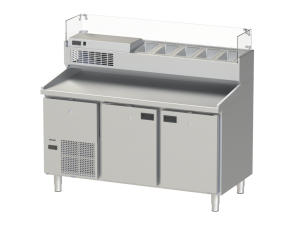 Nayati Refrigeration - Counter - 750 Counter Chiller - Pizza Table NRPT 2C 750