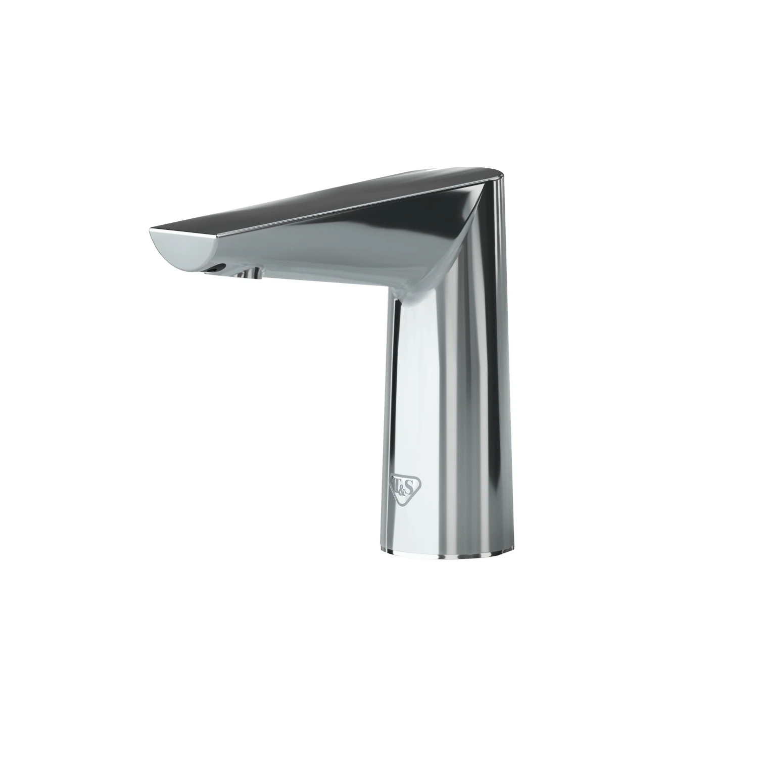 T&S Brass WaveCrest Electronic Sensor Medical Faucet, Single Hole Deck Mount, Polished Chrome, 0.5 GPM / 1.9 LPM VR Concealed Spray Device