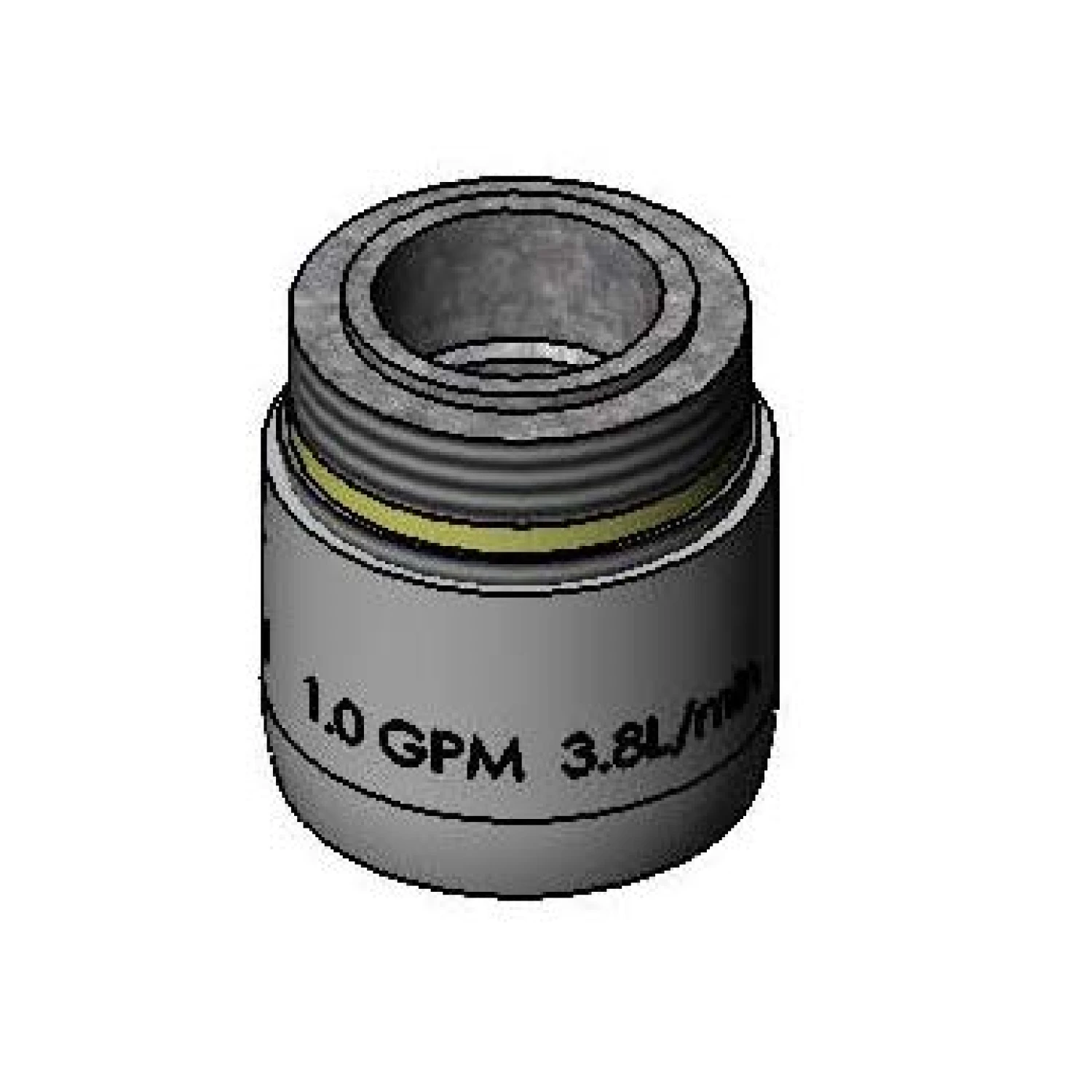T&S Brass 1.0 GPM Aerator, 13/16-27UN Male Threads