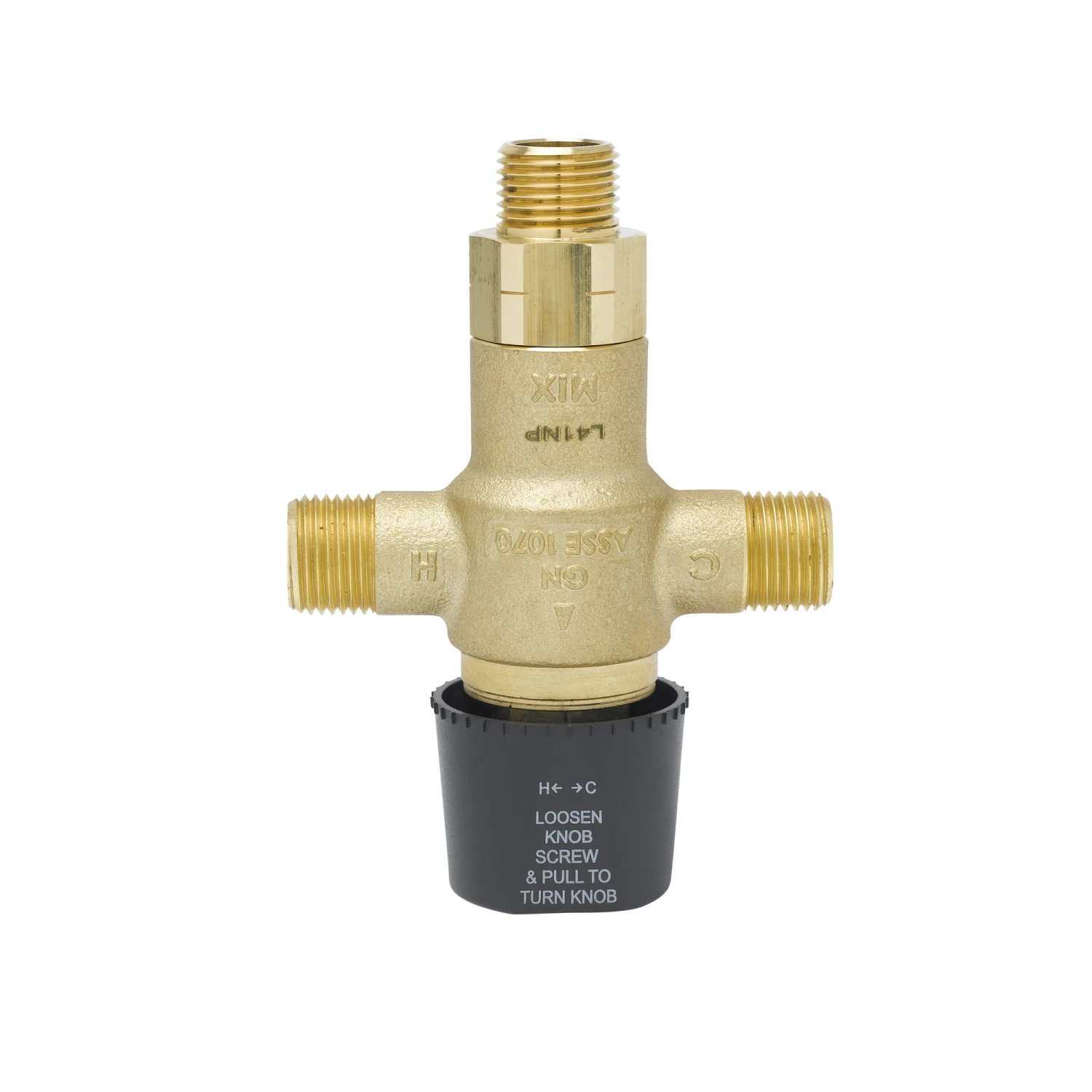 T&S Brass Thermostatic Mixing Valve w/ 1/2" NPSM Male Threads