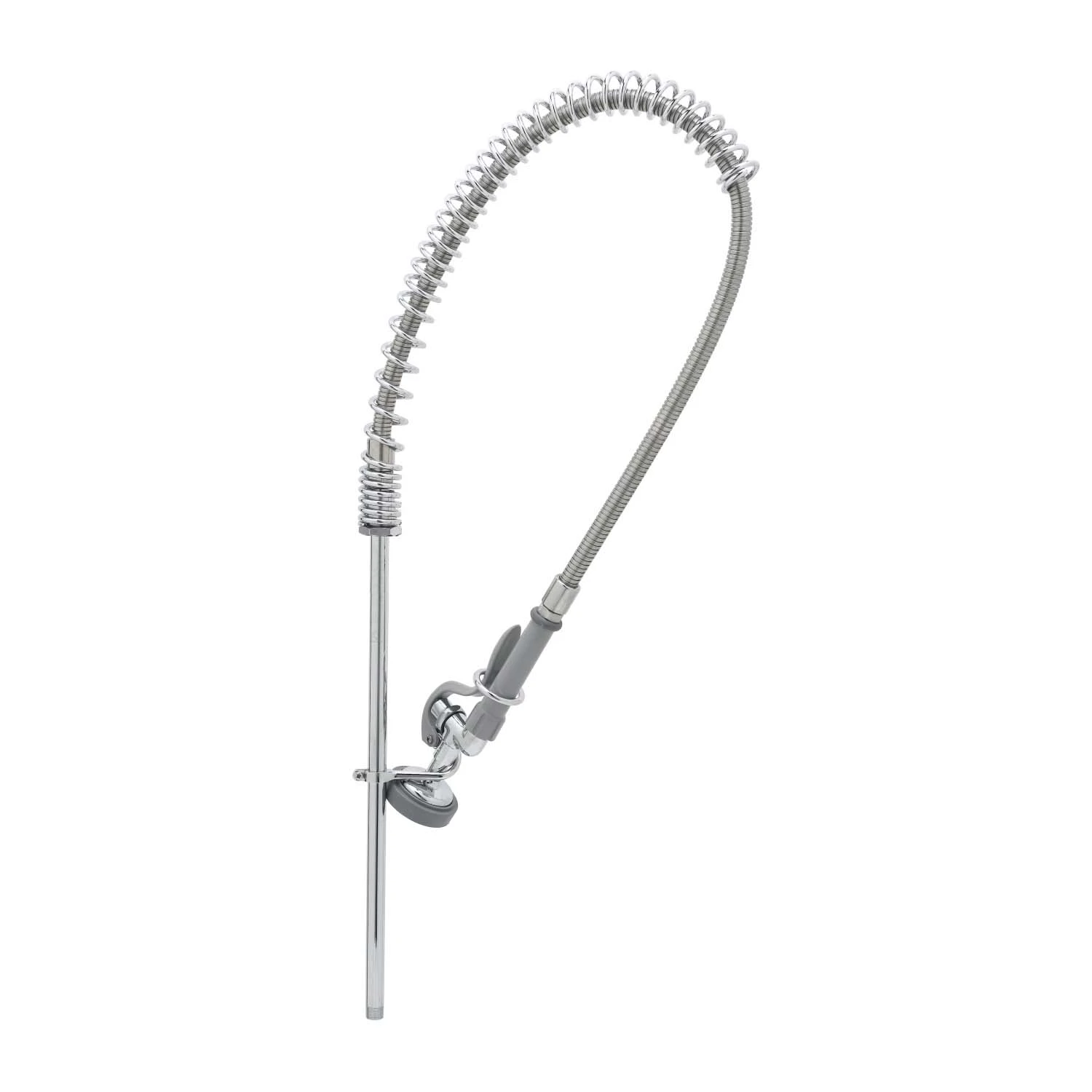 T&S Brass Pre-Rinse, Spring Action, 18" Riser, 44" Hose & B-0107 Spray Valve (Less Base Faucet)