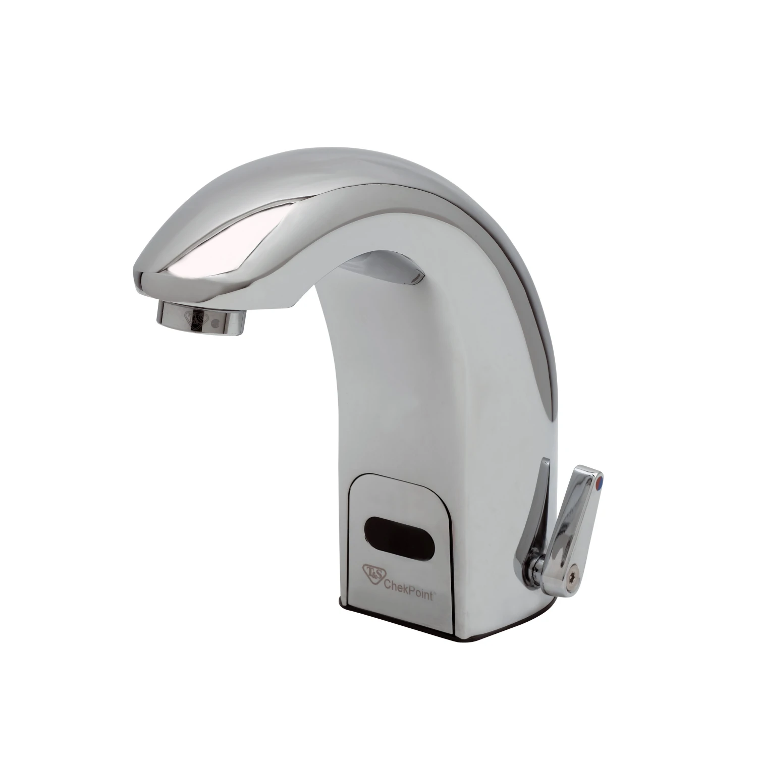 T&S Brass ChekPoint Above-Deck Electronic Faucet, Contemporary Spout, 0.5 GPM / 1.9 LPM VR Spray Device