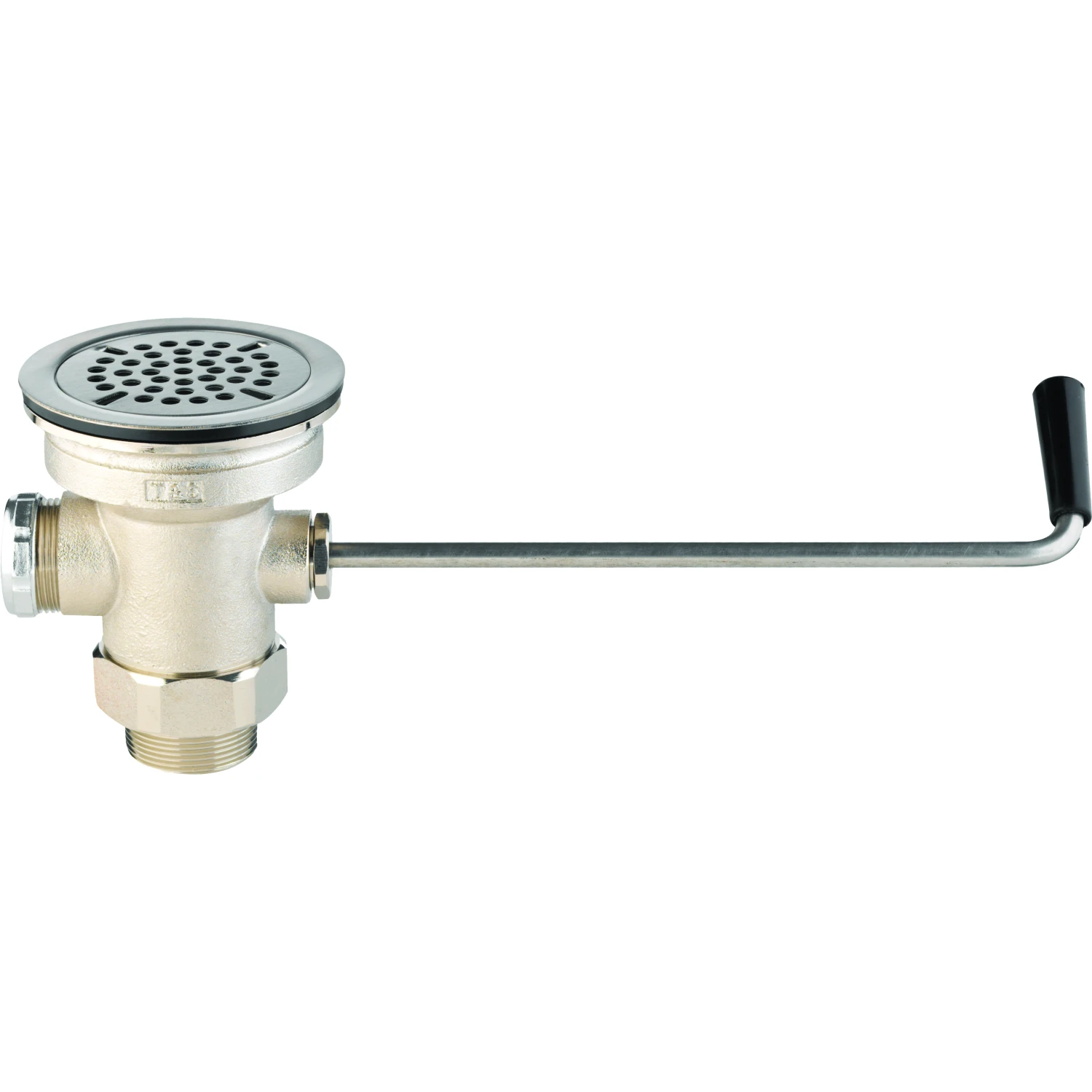 T&S Brass Waste Drain Valve, Twist Handle, 3-1/2" x 2" & 1-1/2" Adapter (Replaces B-3912 & B-3916)