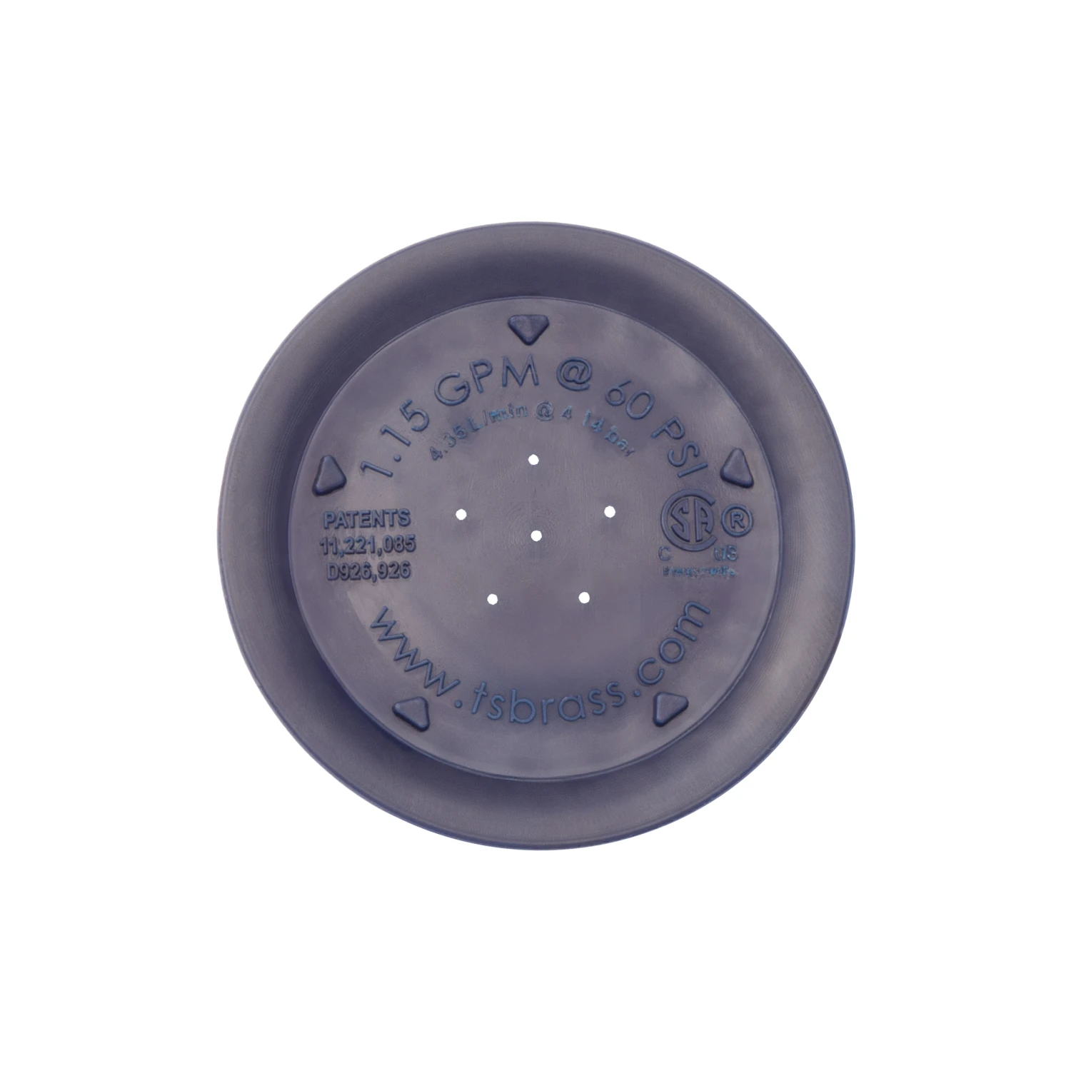 T&S Brass S-0107-Y Spray Face (Blue) & O-Ring