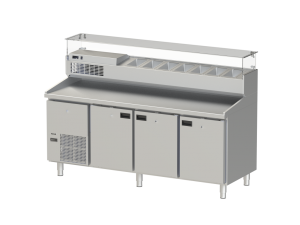 Nayati Refrigeration - Counter - 750 Counter Chiller - Pizza Table NRPT 3C 750