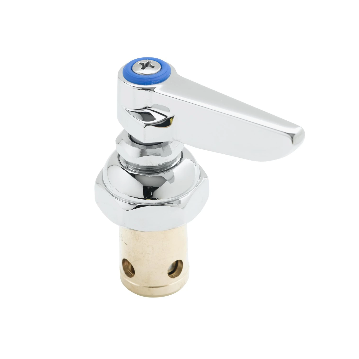 T&S Brass Eterna Spindle Assembly, Left Hand (Cold) Lever Handle & Screw Included