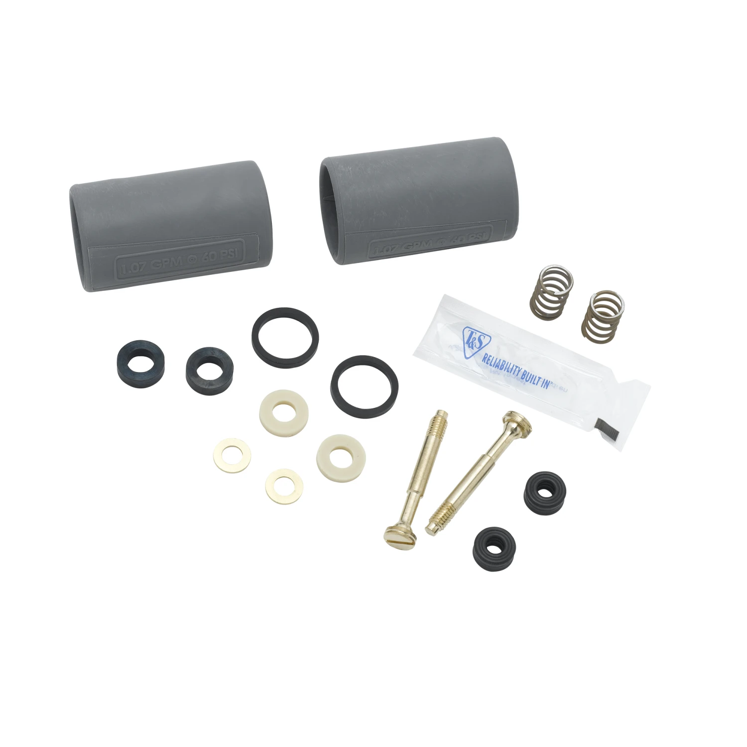 T&S Brass Parts Kit for B-0107-J Low-Flow Spray Valve 1.07 GPM @ 60 PSI