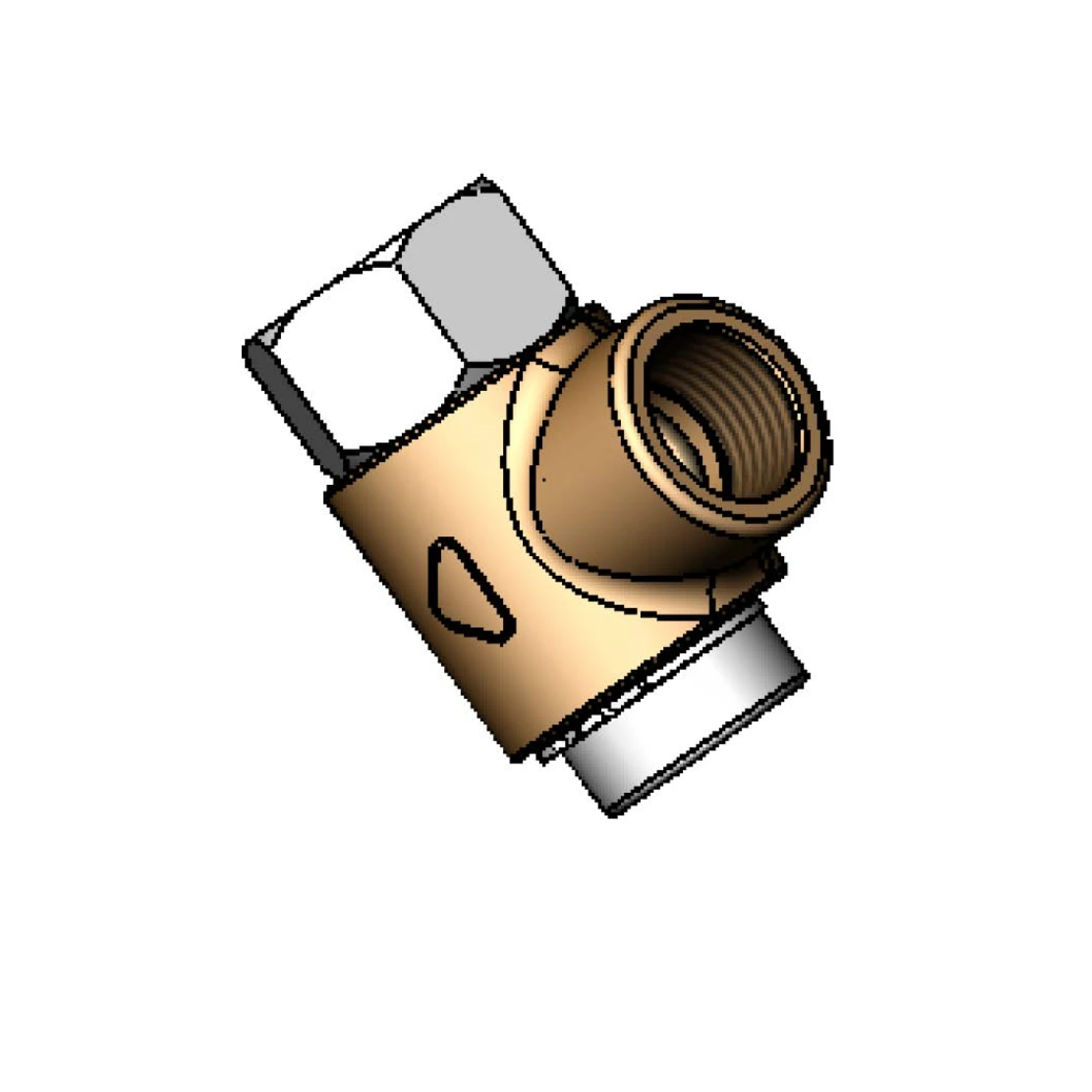 T&S Brass 3/8" NPT Swivel Assembly, Med Pressure (I-REEL REPAIR PART)