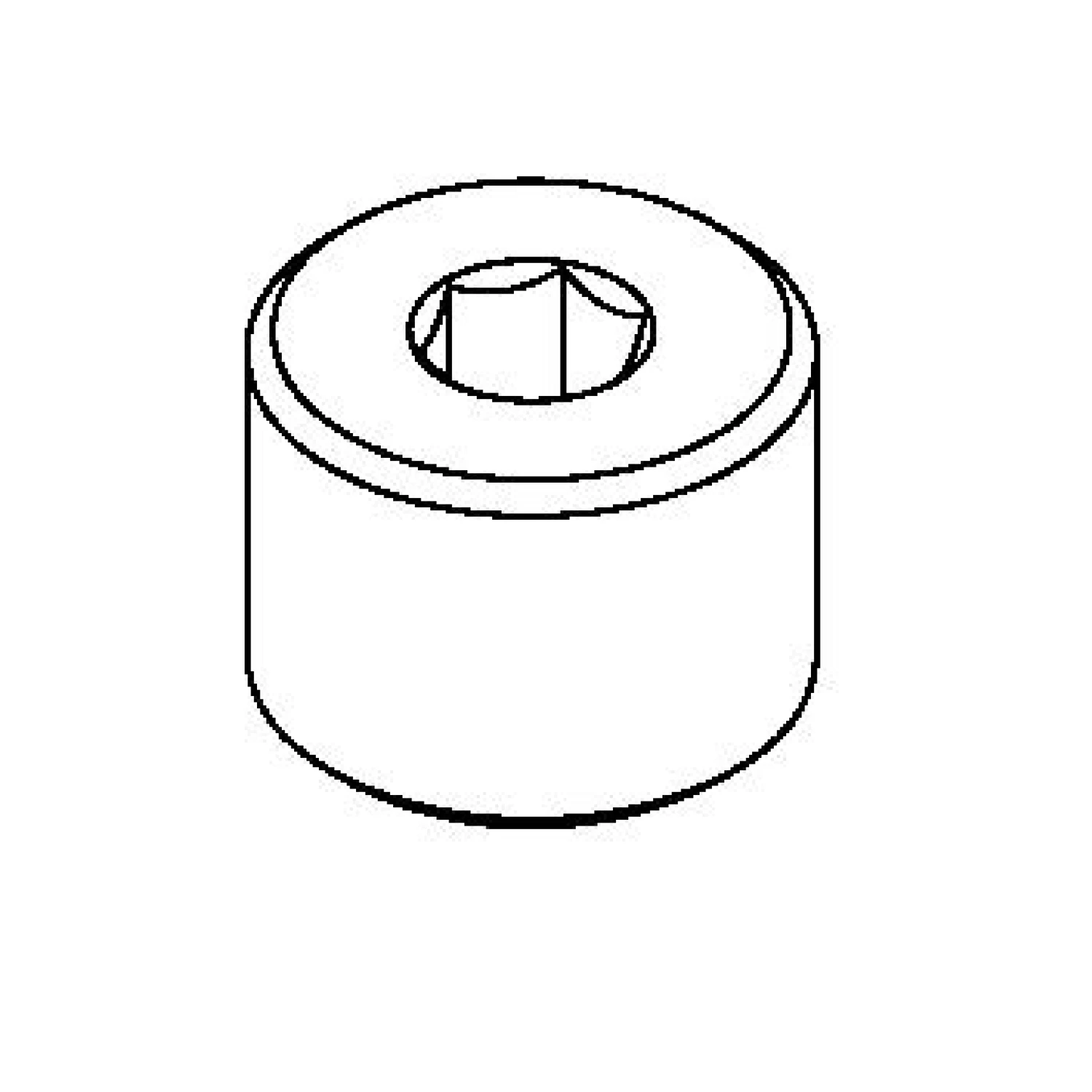 T&S Brass 7/8-20UN Close Nipple, Rough Chrome Finish
