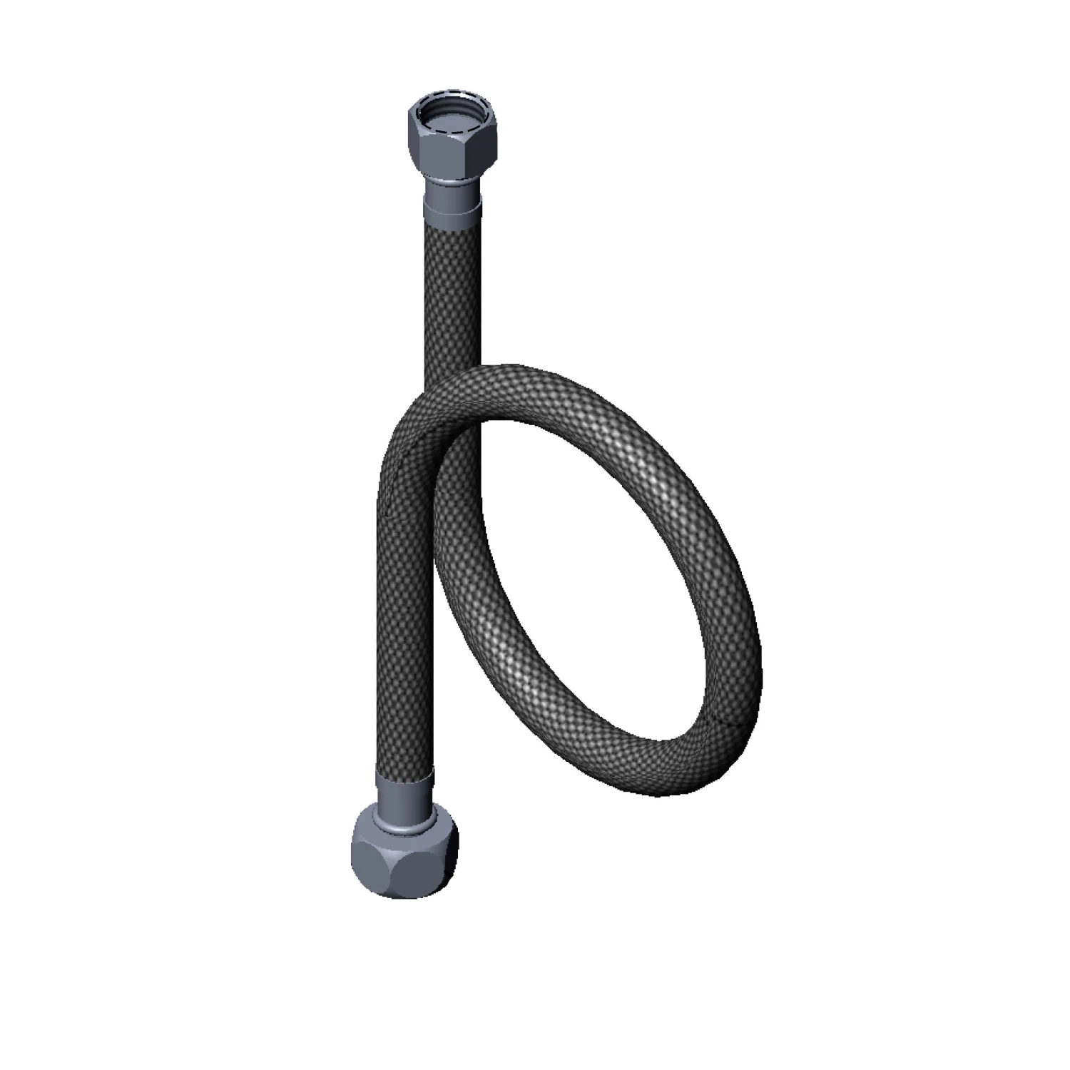 T&S Brass Flexible Connector Hose, 1/2" NPSM-F x 3/8" NPSM-F x 30" Long