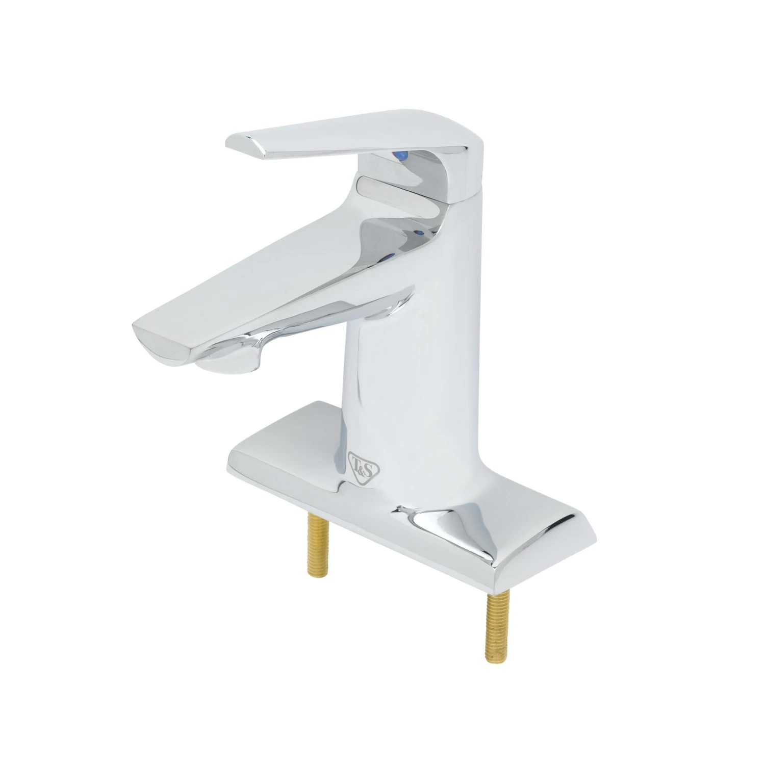 T&S Brass LakeCrest Aesthetic Single Handle Escutcheon Faucet, Polished Chrome