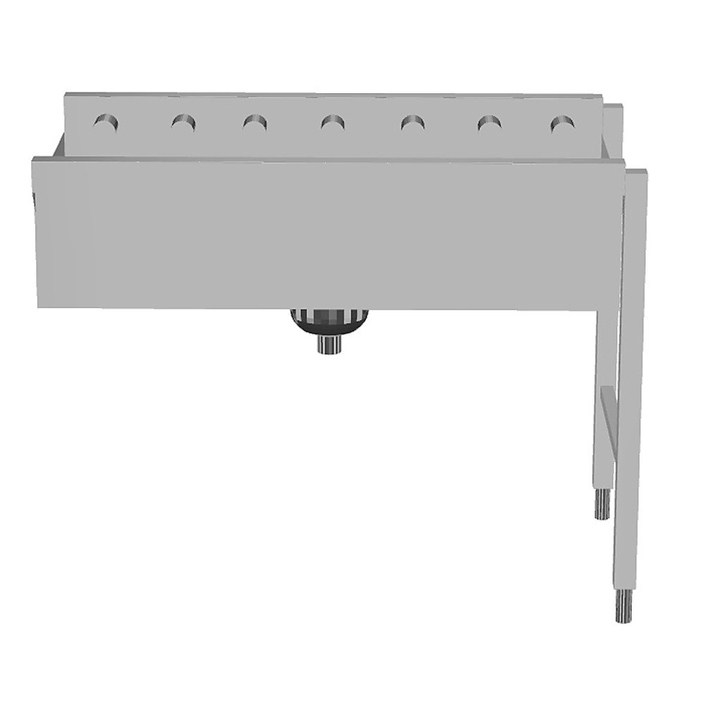 Zanussi Handling System for Dishwasher — Short roller conveyor with deep basin