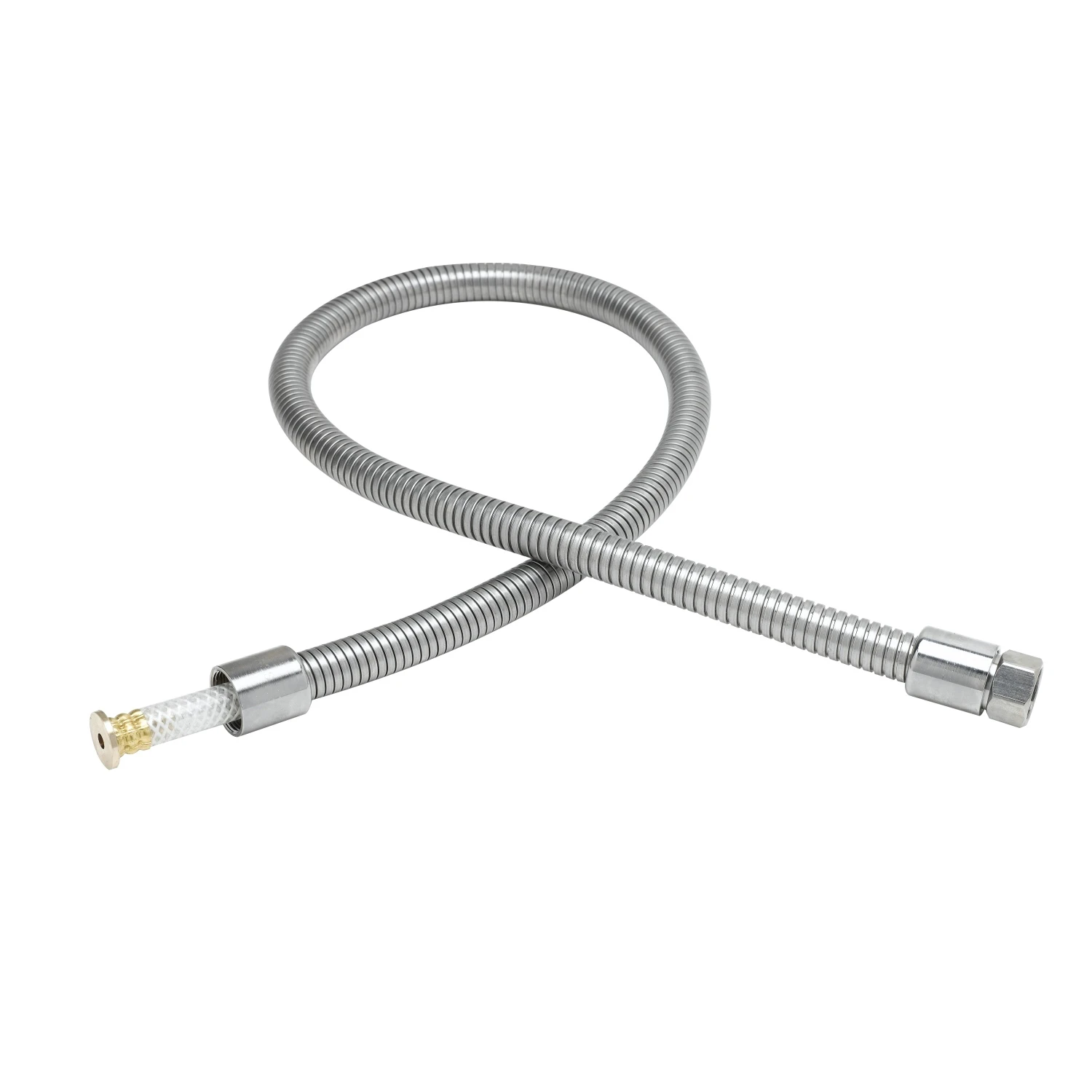 T&S Brass Hose, 20" Flexible Stainless Steel, Less Handle