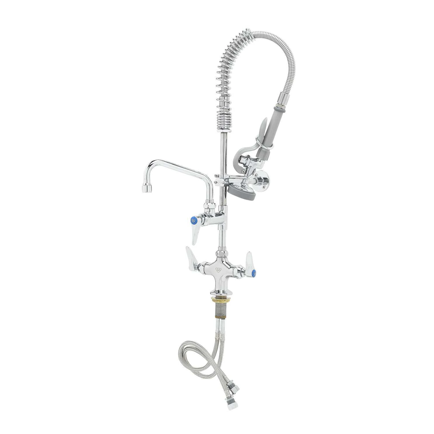 T&S Brass Mini-PRU: B-0113 Style w/ B-0107, 6" Swing Nozzle, Eterna Cartridges, Lever Handles