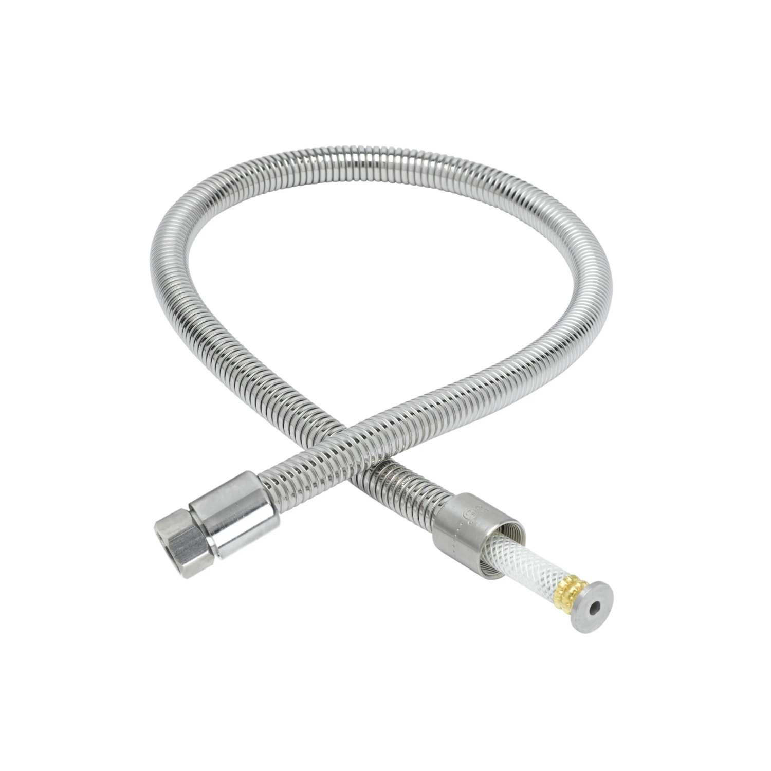T&S Brass 24" Flexible Stainless Steel Hose, Less Handle