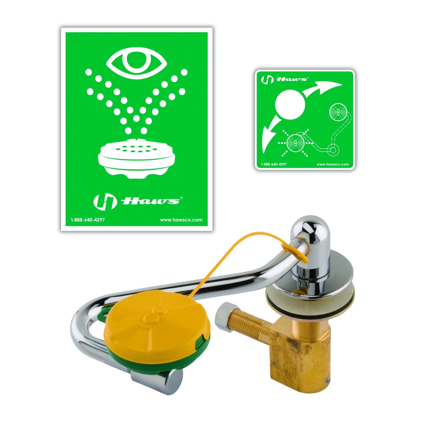 T&S Brass Swing-Away EyeWash Unit, Deck Mount